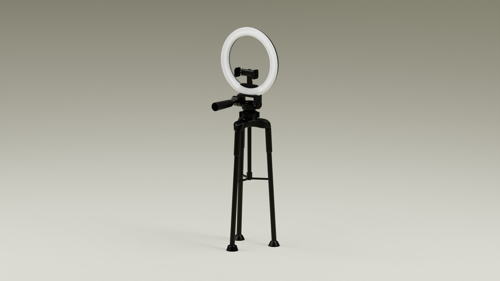 Tripod with Ring Light 3D model_6
