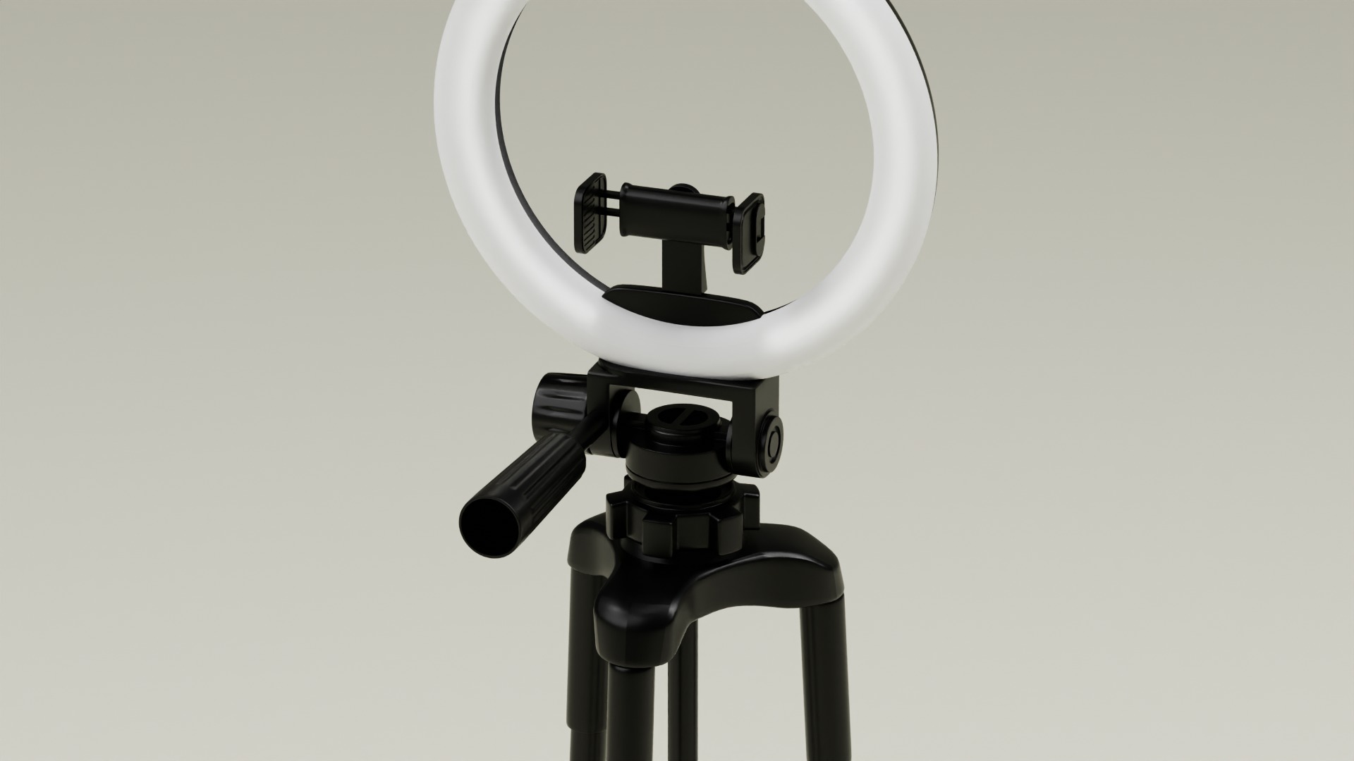 Tripod with Ring Light 3D model_1