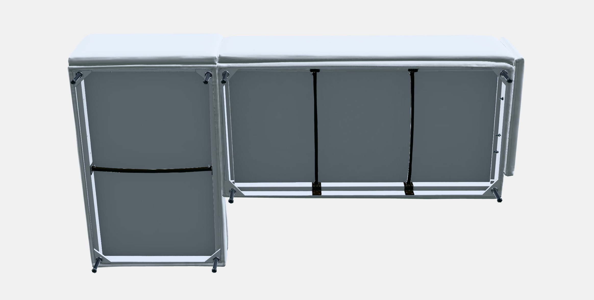 SODERHAMN 4-seat sofa with chaise longue 1 Low-poly 3D model_8