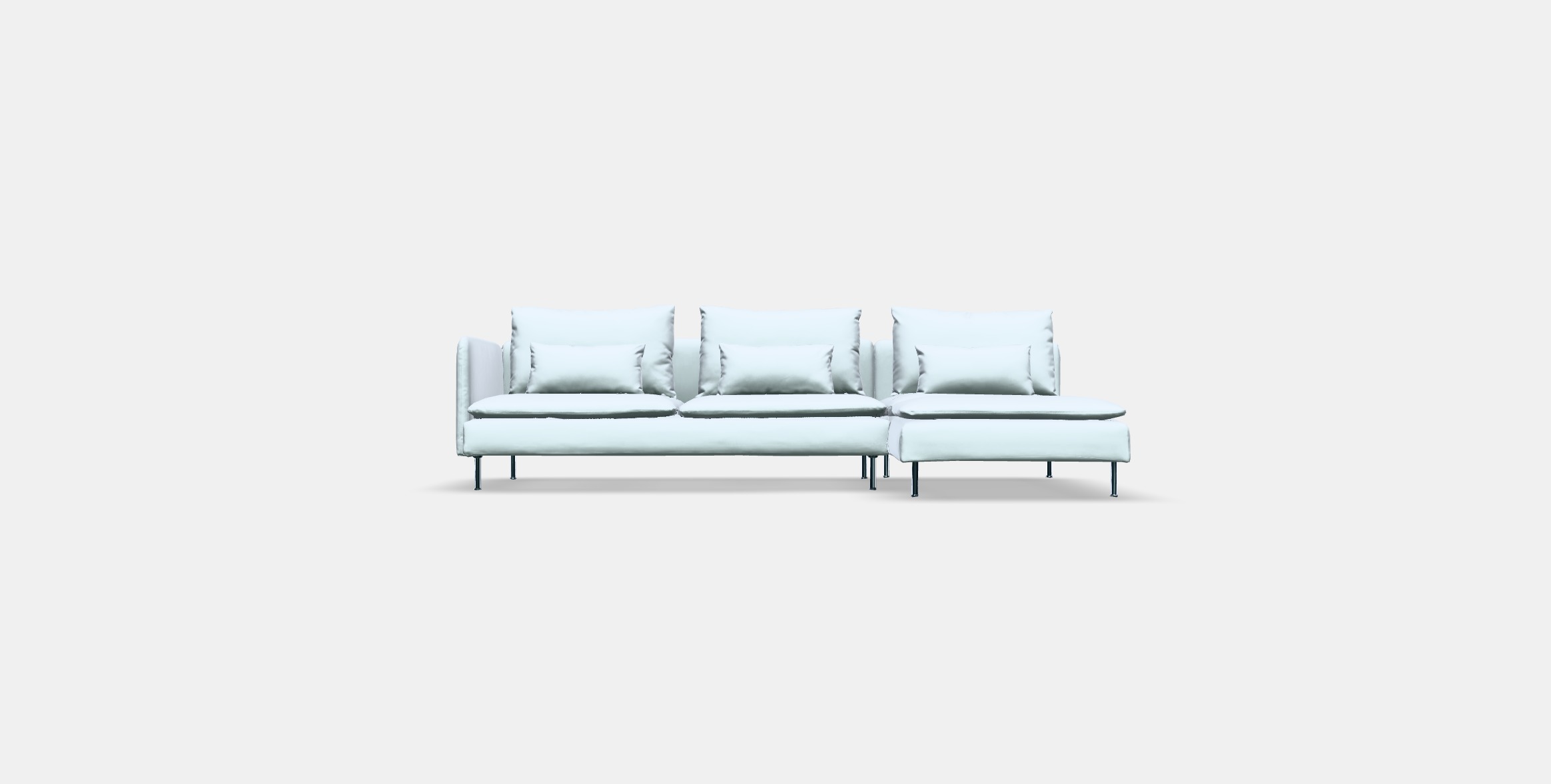 SODERHAMN 4-seat sofa with chaise longue 1 Low-poly 3D model_10