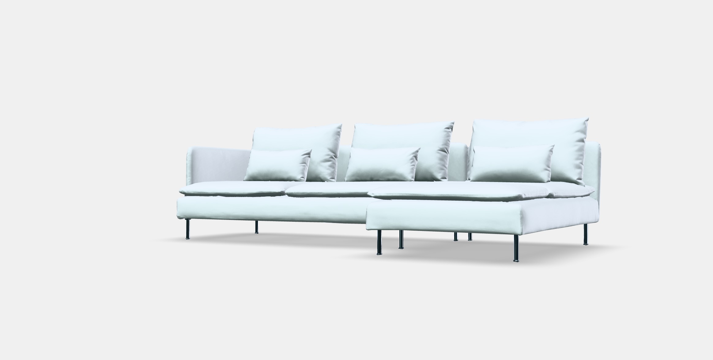 SODERHAMN 4-seat sofa with chaise longue 1 Low-poly 3D model_13