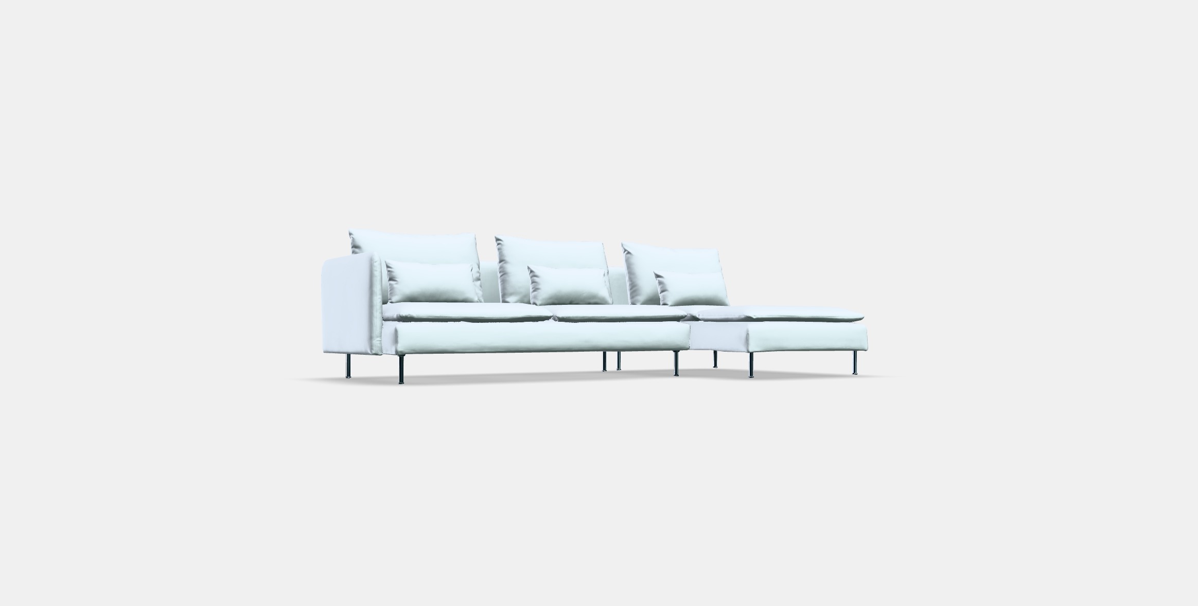 SODERHAMN 4-seat sofa with chaise longue 1 Low-poly 3D model_3