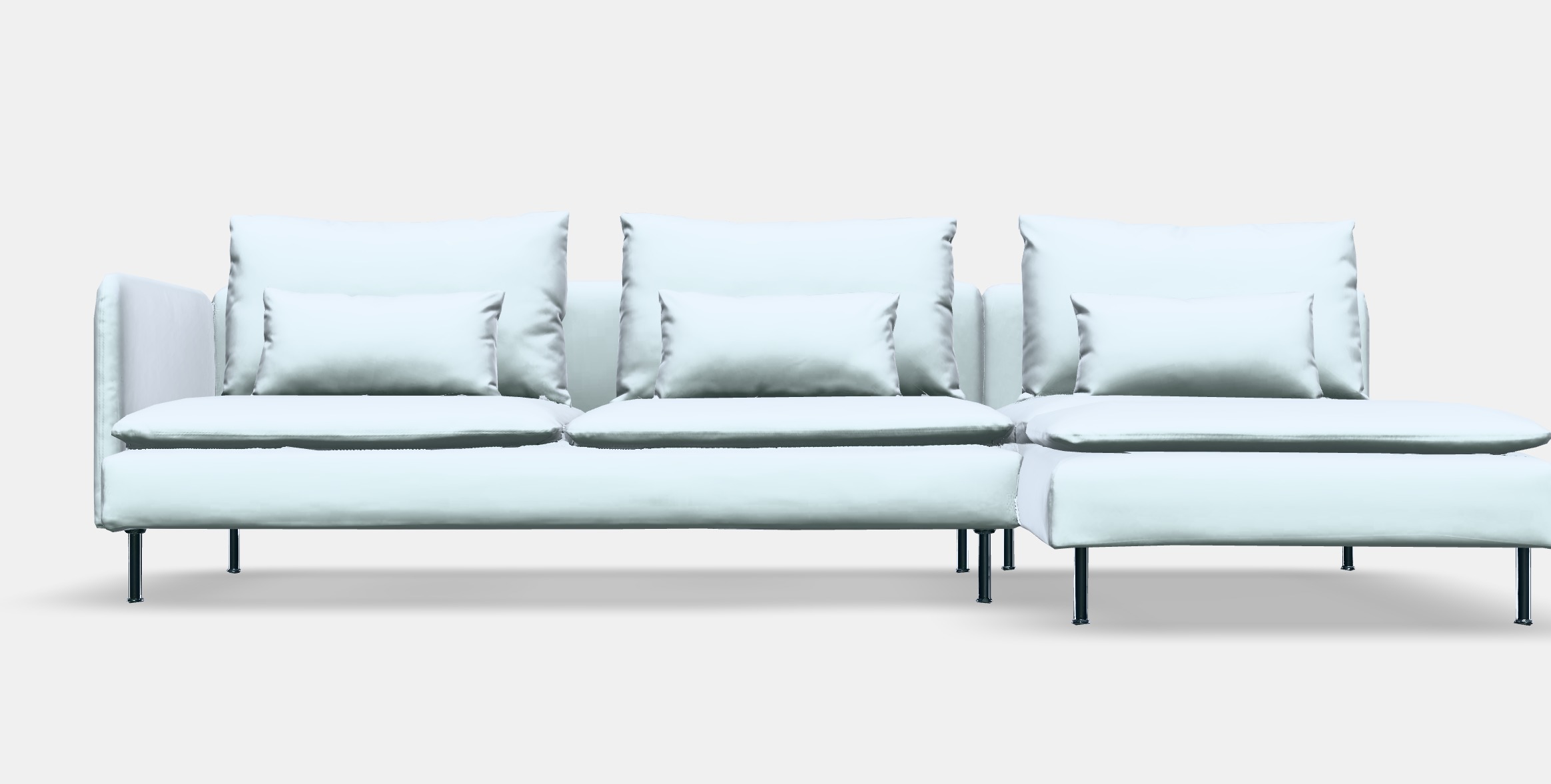 SODERHAMN 4-seat sofa with chaise longue 1 Low-poly 3D model_11