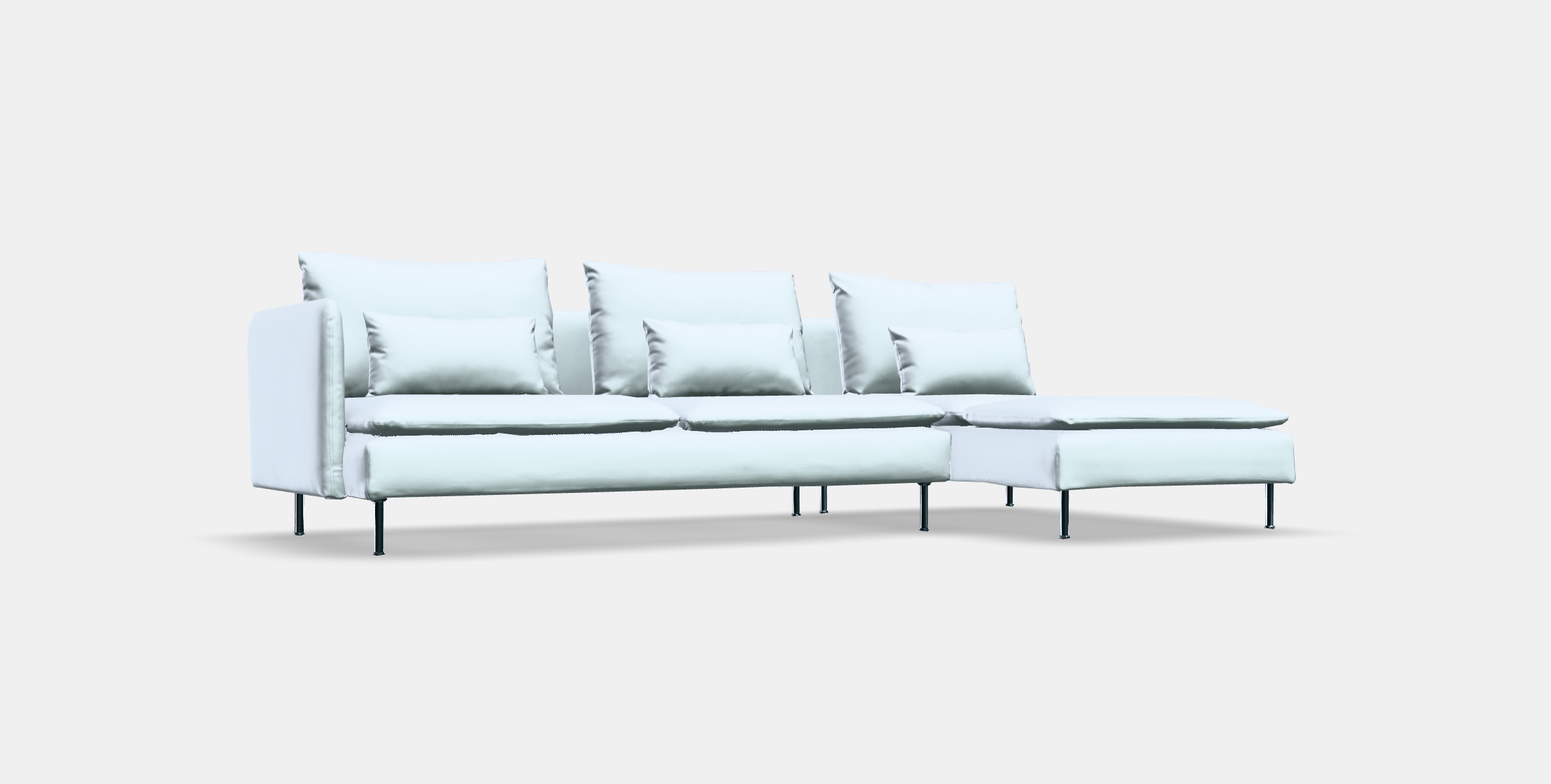 SODERHAMN 4-seat sofa with chaise longue 1 Low-poly 3D model_9