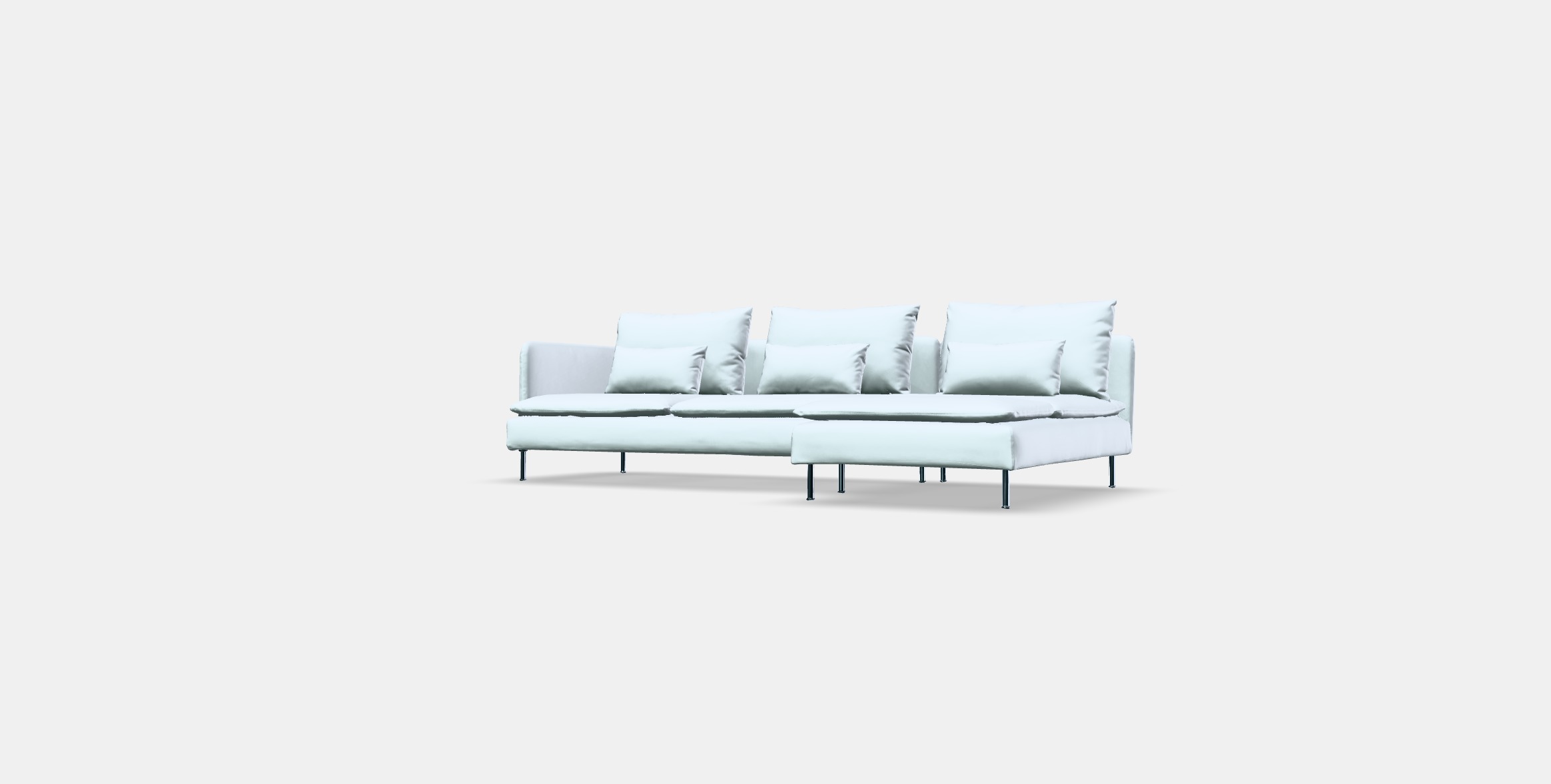 SODERHAMN 4-seat sofa with chaise longue 1 Low-poly 3D model_12