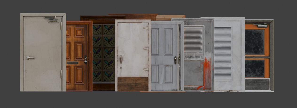 Doors asset pack 3D model_3