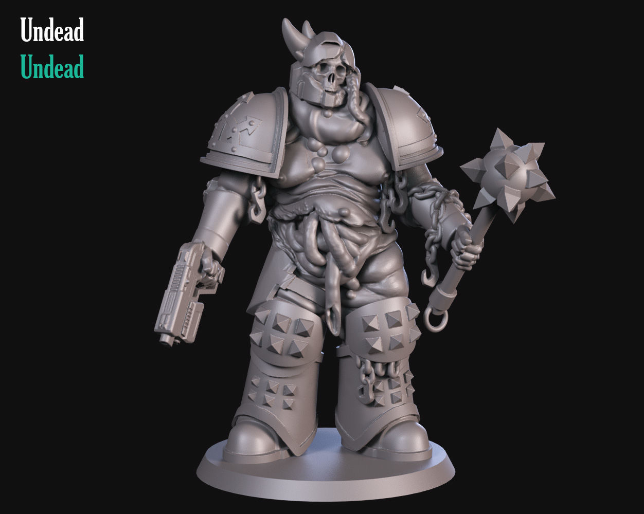 Undead Soldier 3D print model_2