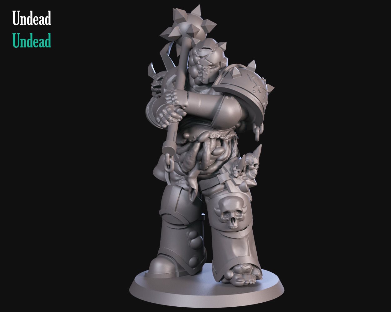 Undead Soldier 3D print model_1