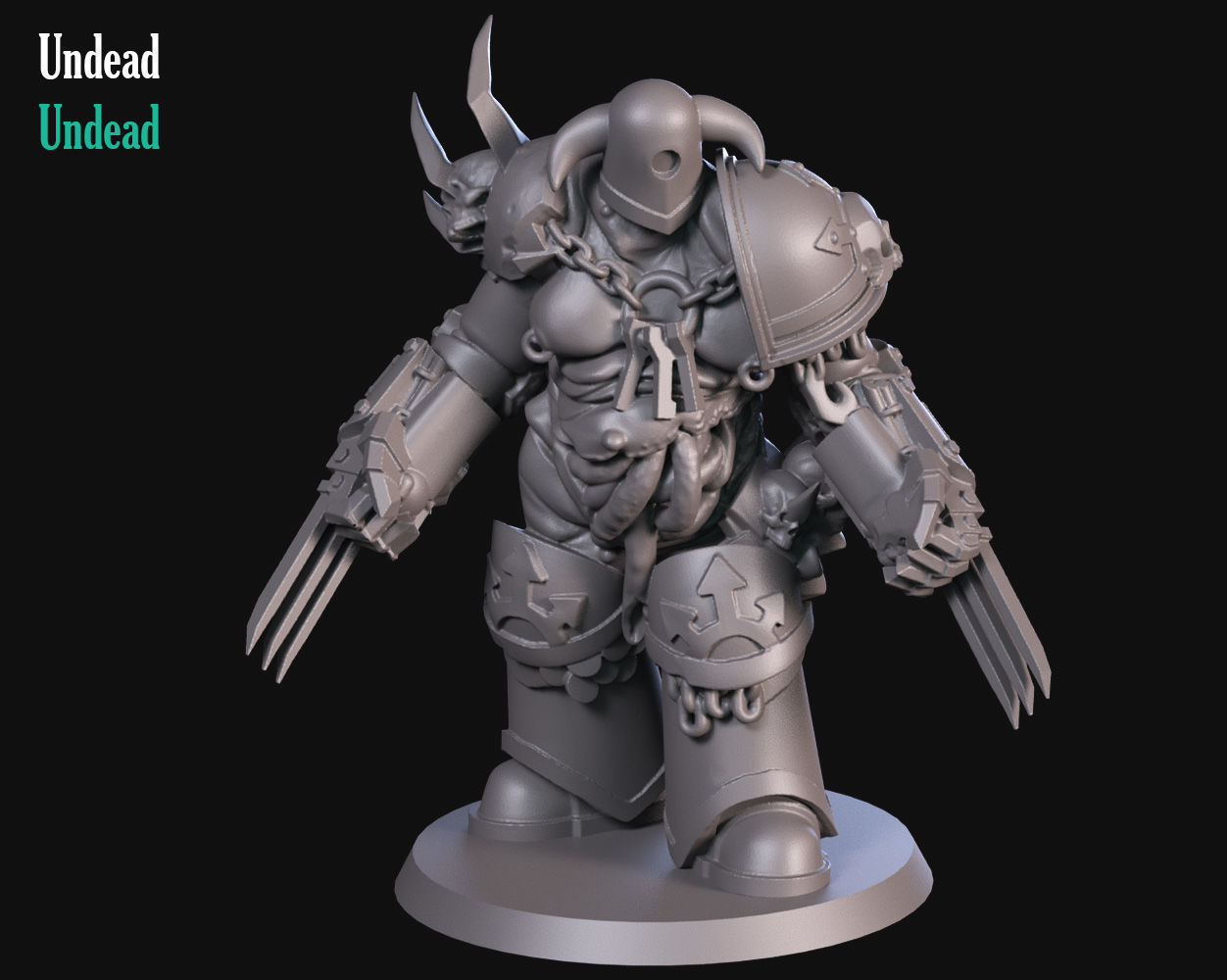 Undead Soldier 3D print model_4