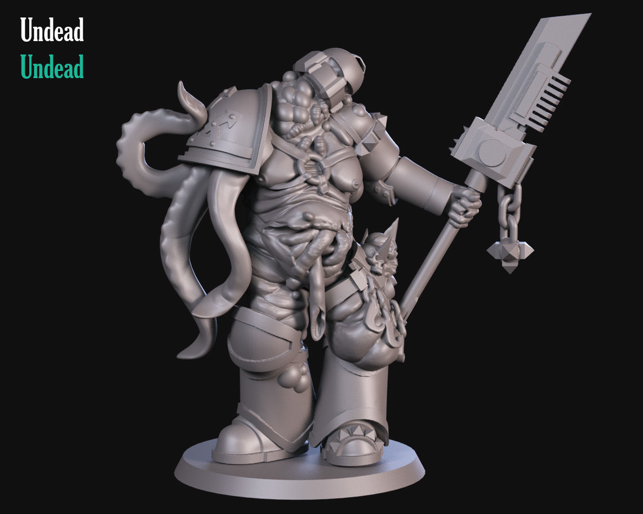 Undead Soldier 3D print model_5