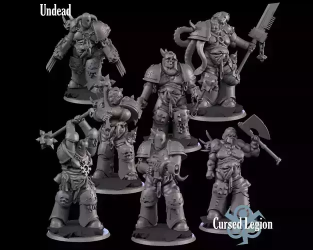 Undead Soldier 3D print model