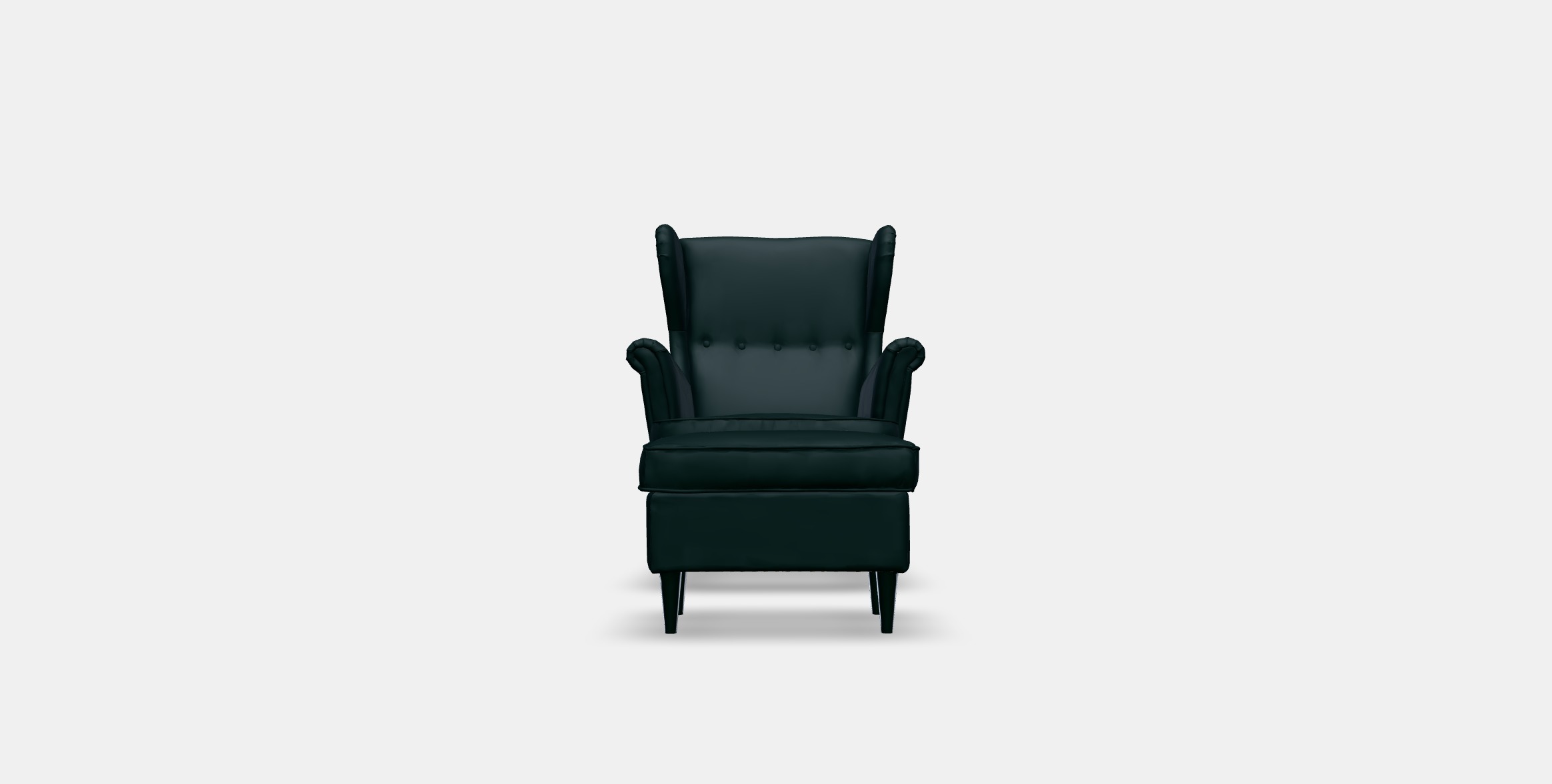 STRANDMON Armchair and footstool 3 Low-poly 3D model_10