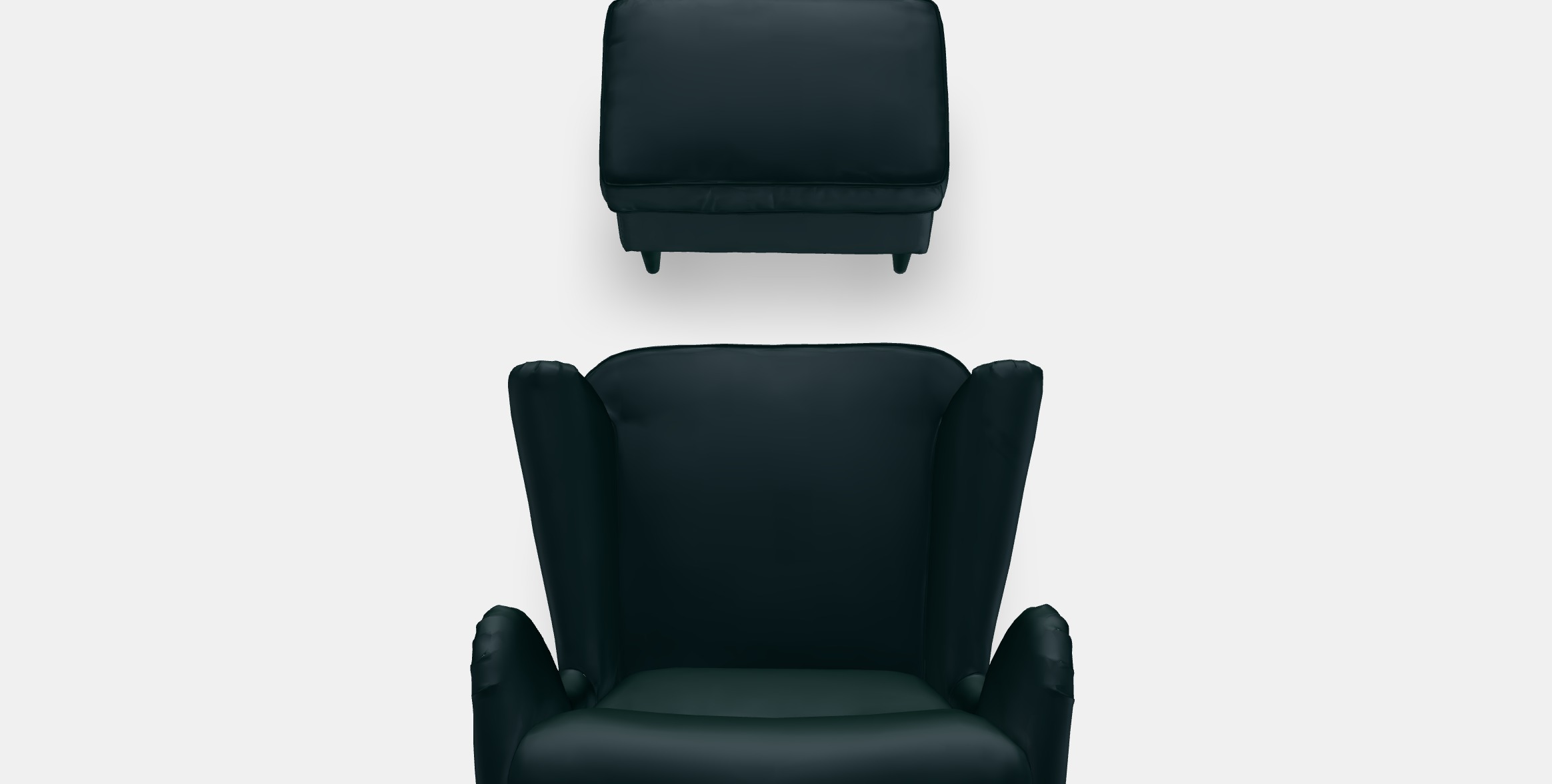 STRANDMON Armchair and footstool 3 Low-poly 3D model_4