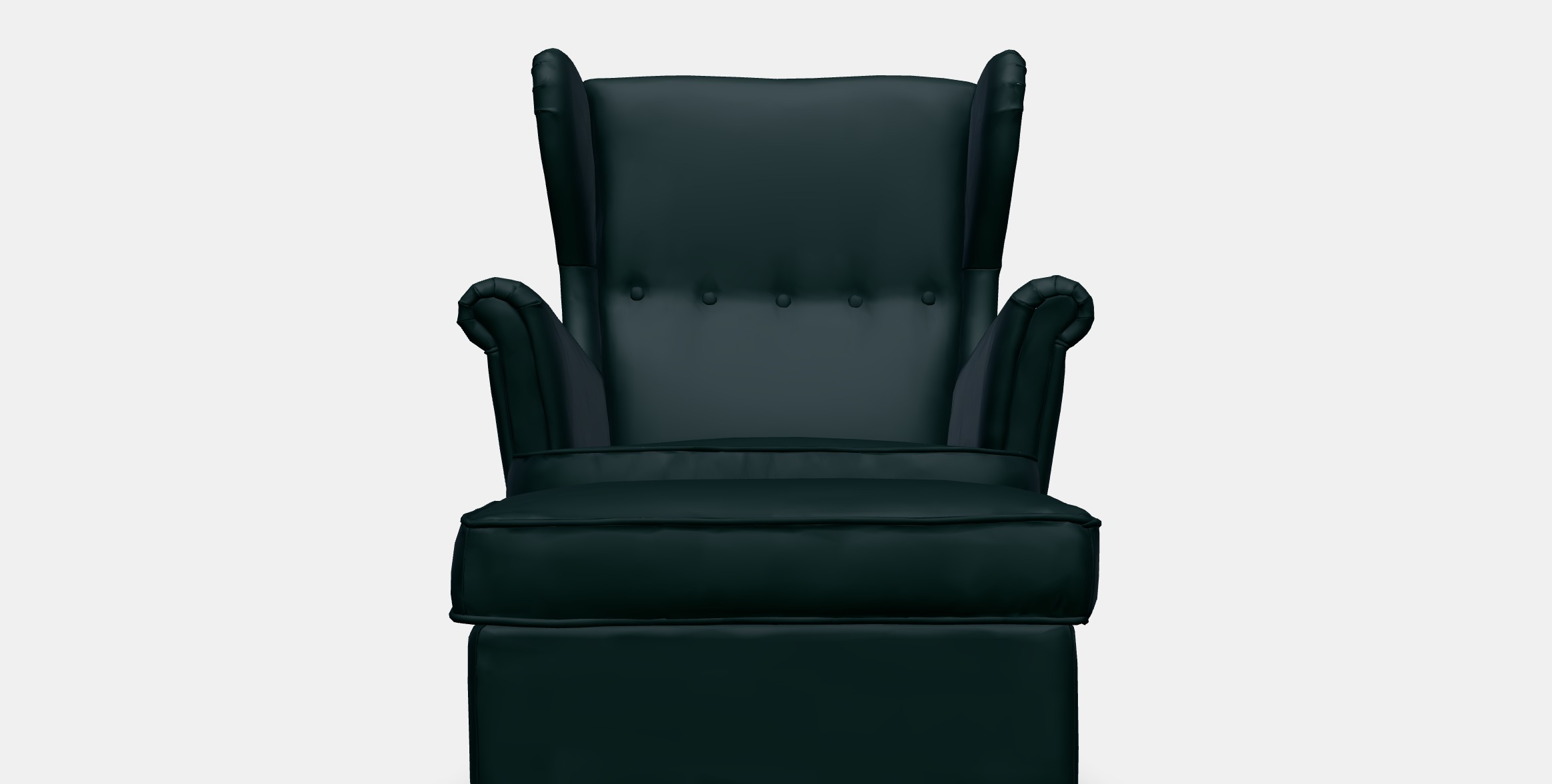 STRANDMON Armchair and footstool 3 Low-poly 3D model_11