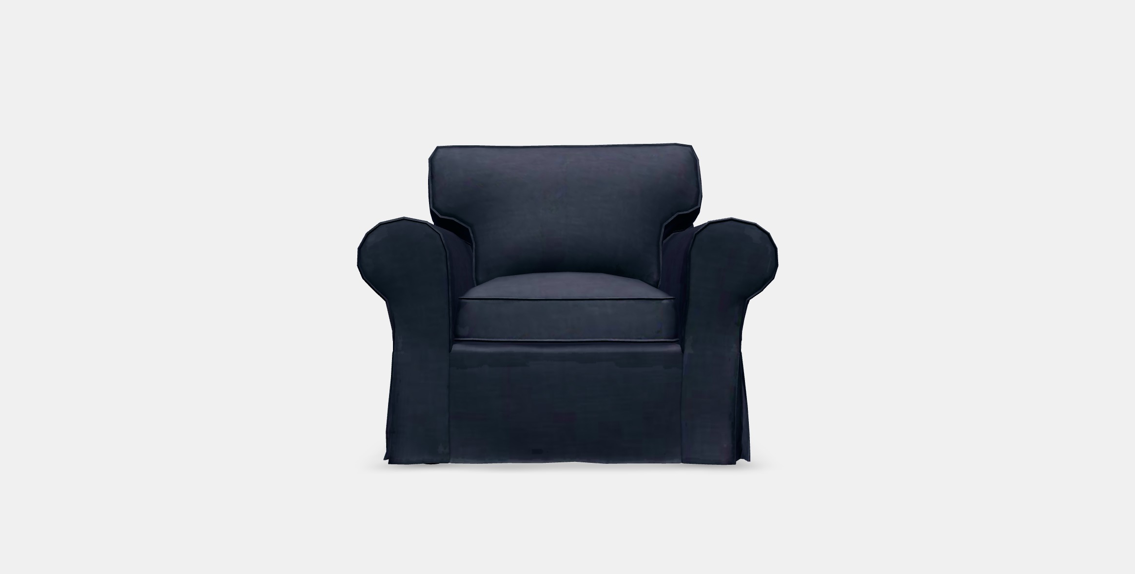 EKTORP Armchair Low-poly 3D model_10