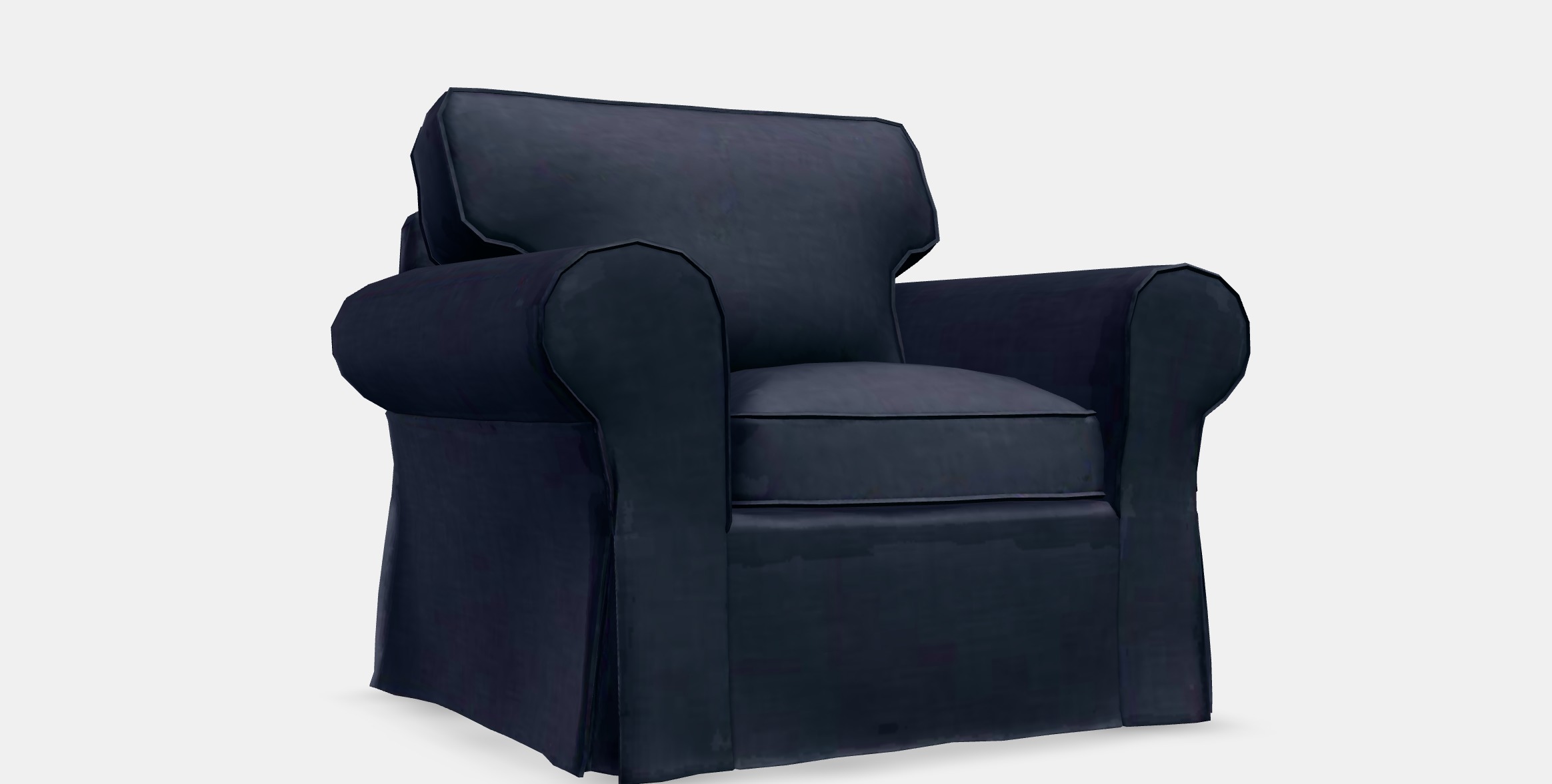 EKTORP Armchair Low-poly 3D model_9