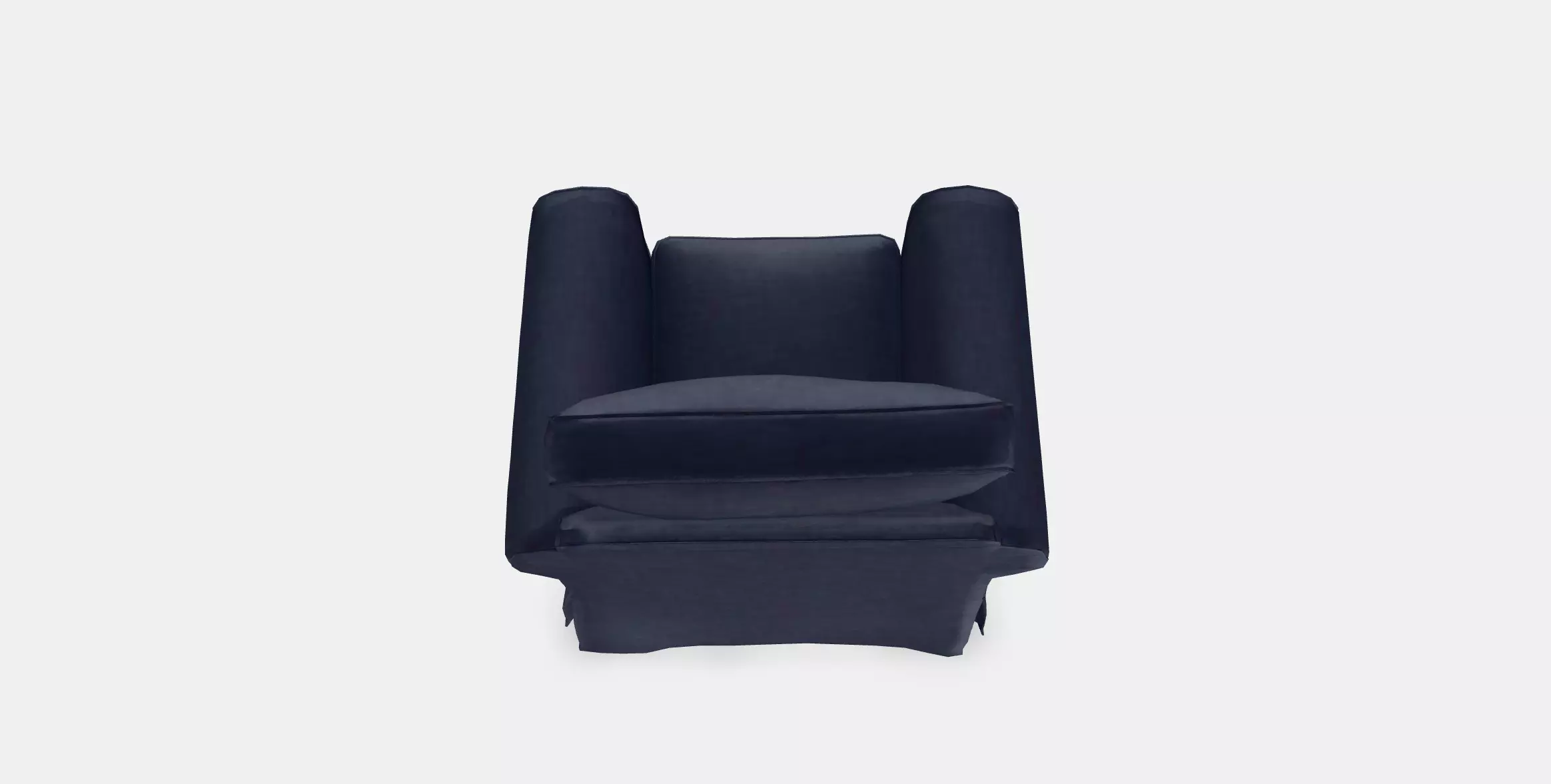EKTORP Armchair Low-poly 3D model_0