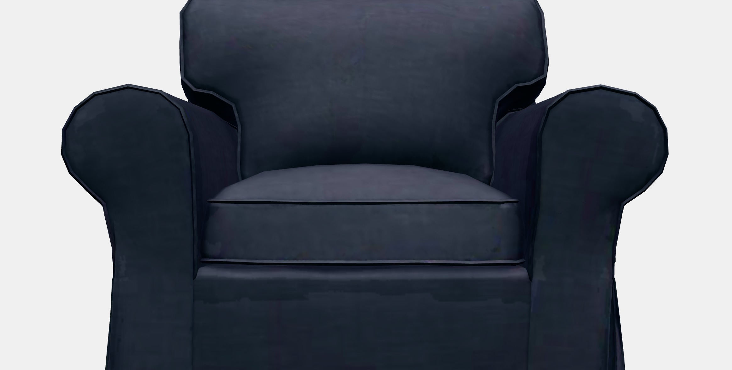 EKTORP Armchair Low-poly 3D model_11