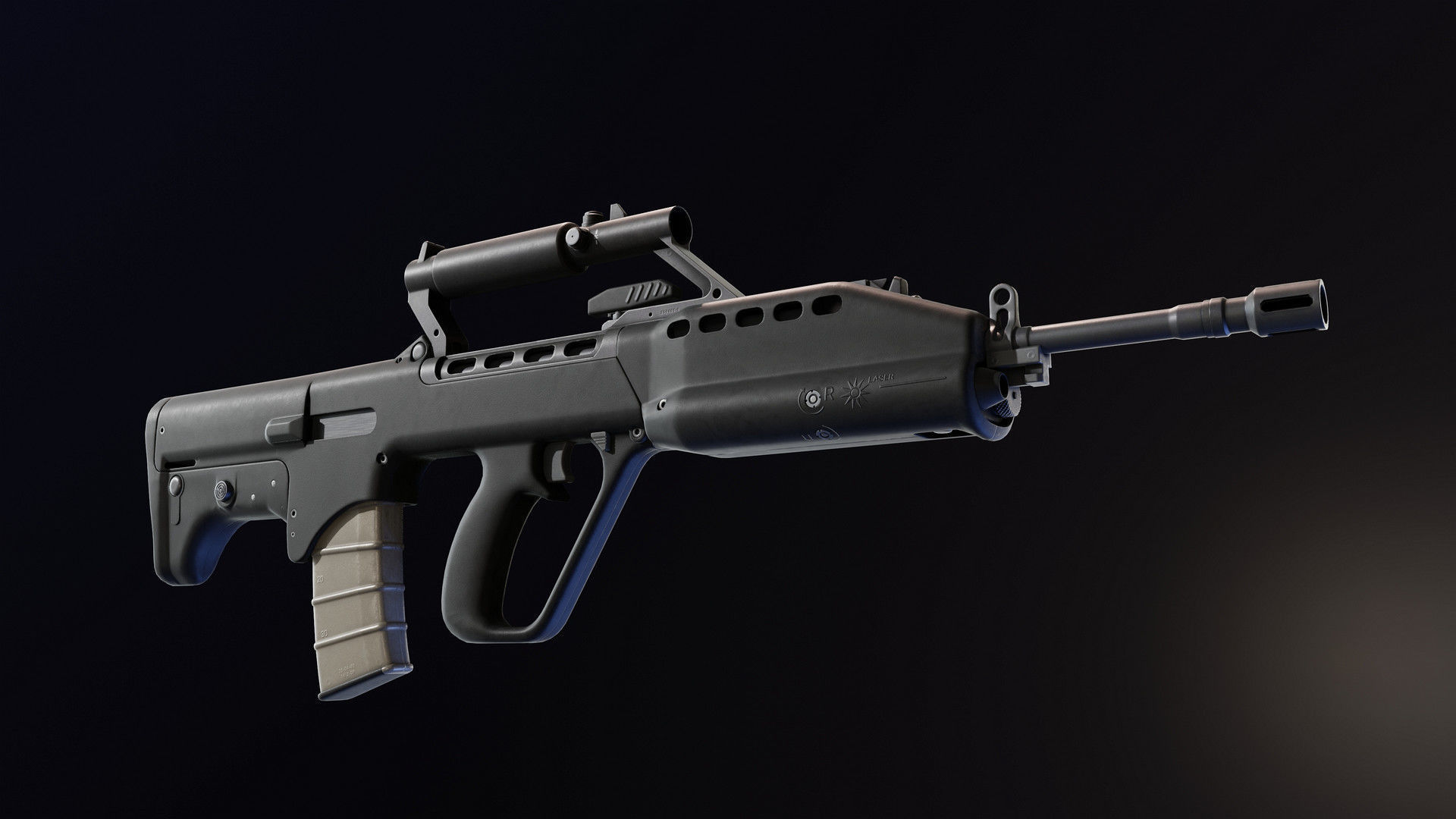 SAR 21 Rifle Low-poly 3D model_5