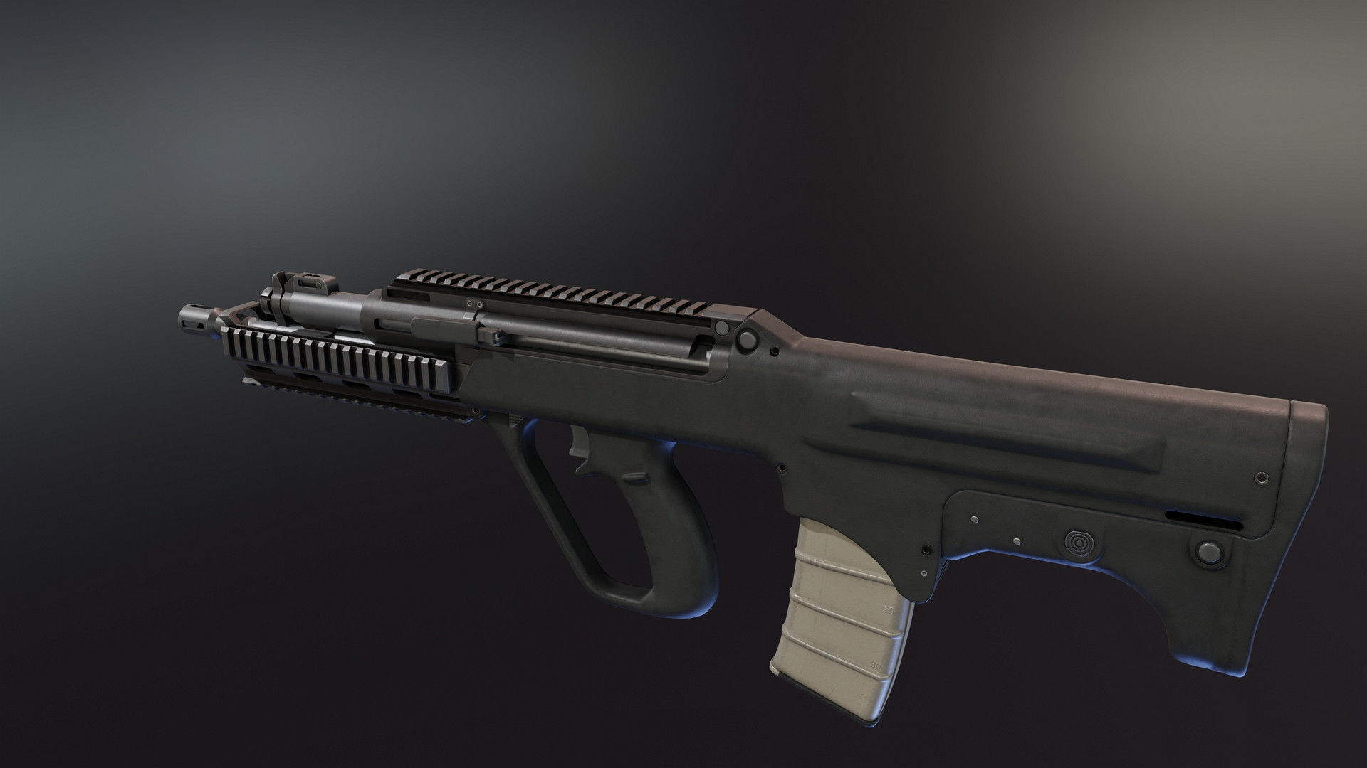 SAR 21 Rifle Low-poly 3D model_2