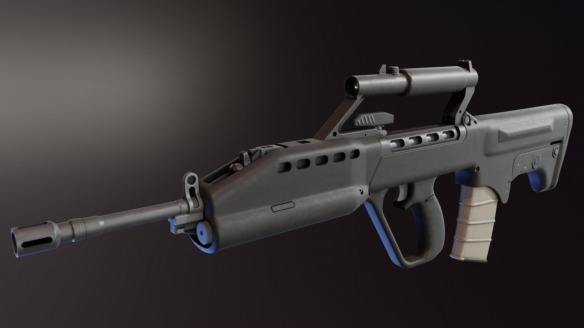 SAR 21 Rifle Low-poly 3D model_3
