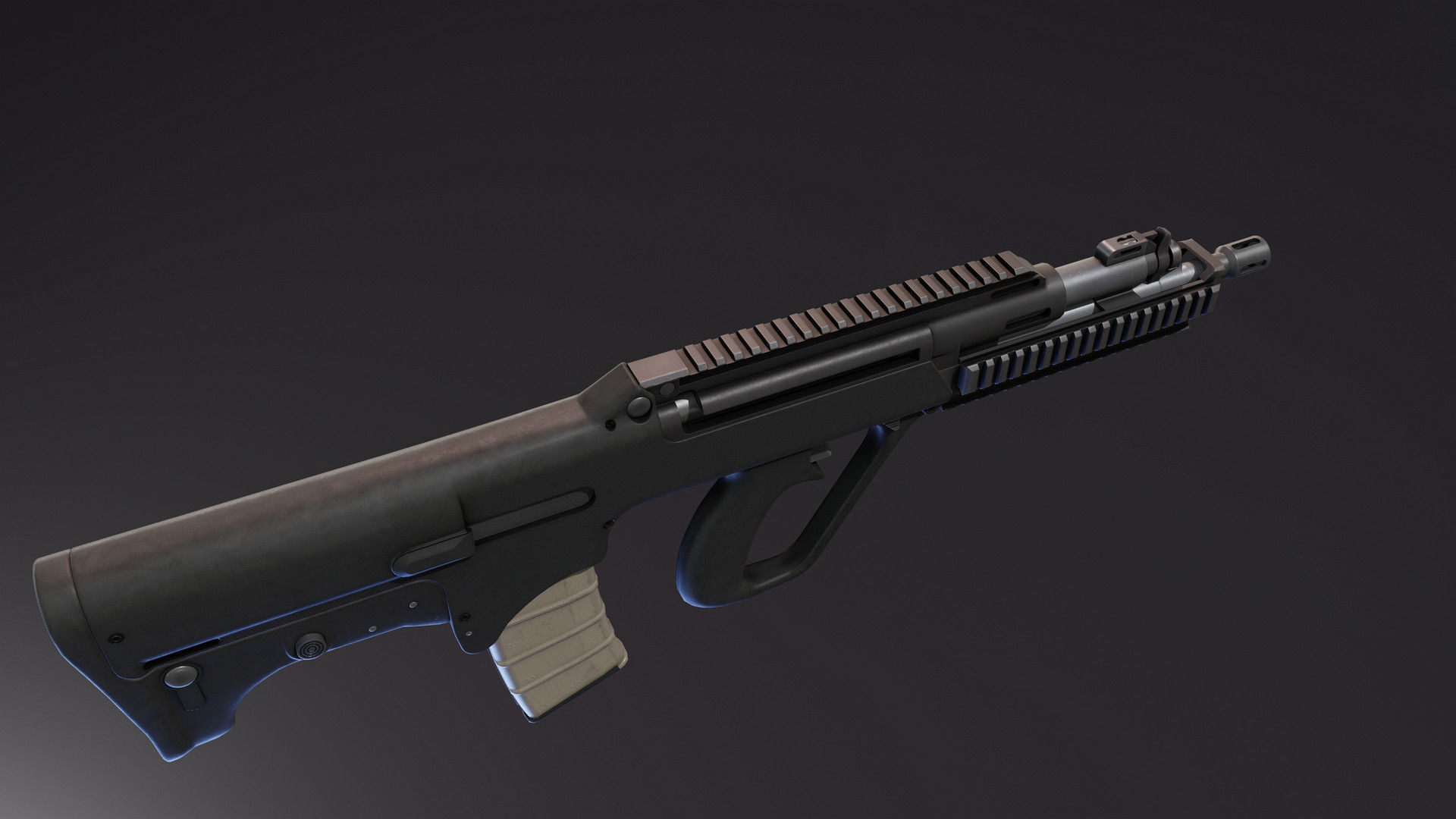 SAR 21 Rifle Low-poly 3D model_8