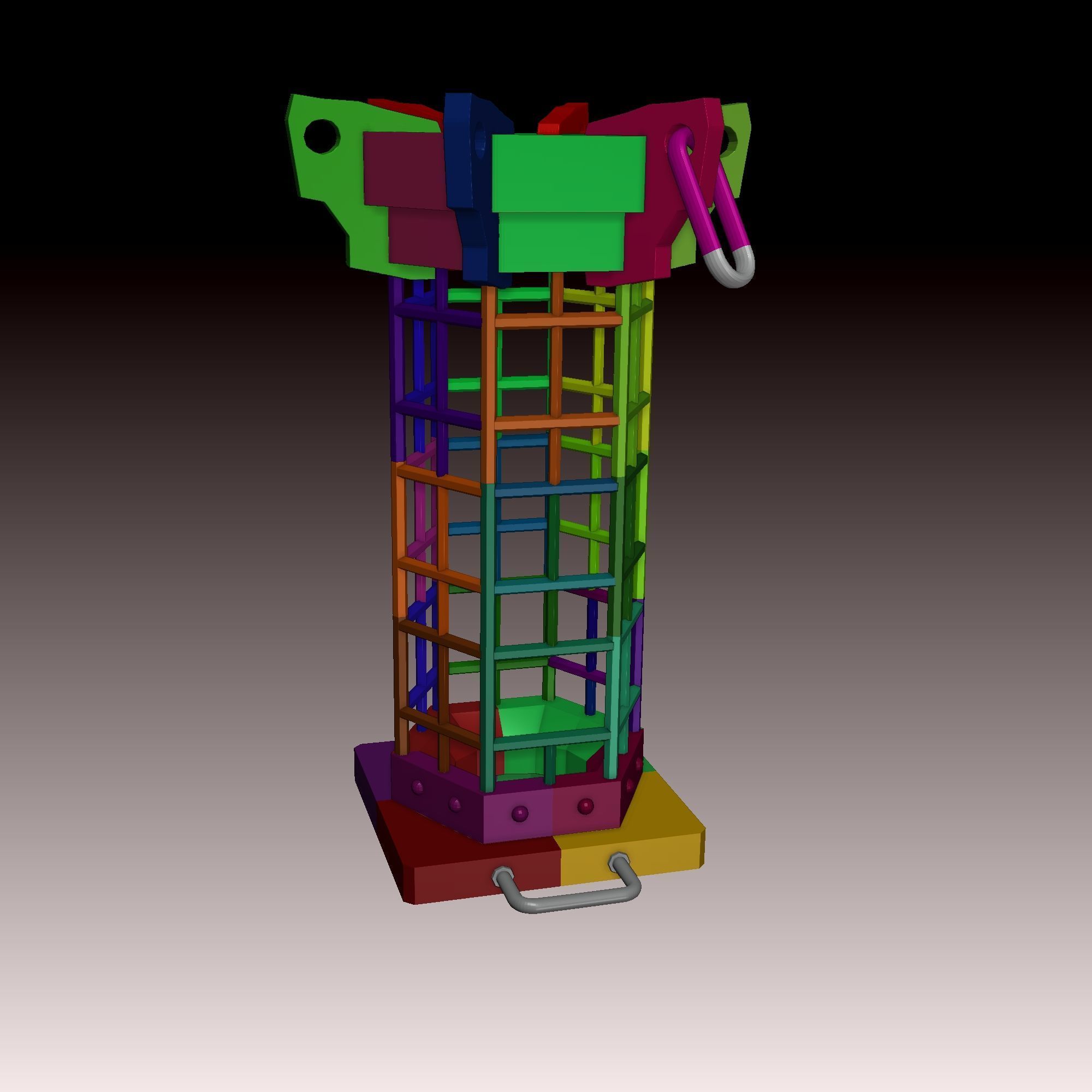 Bloodborne Mensis Cage for cosplay  3D print model_1