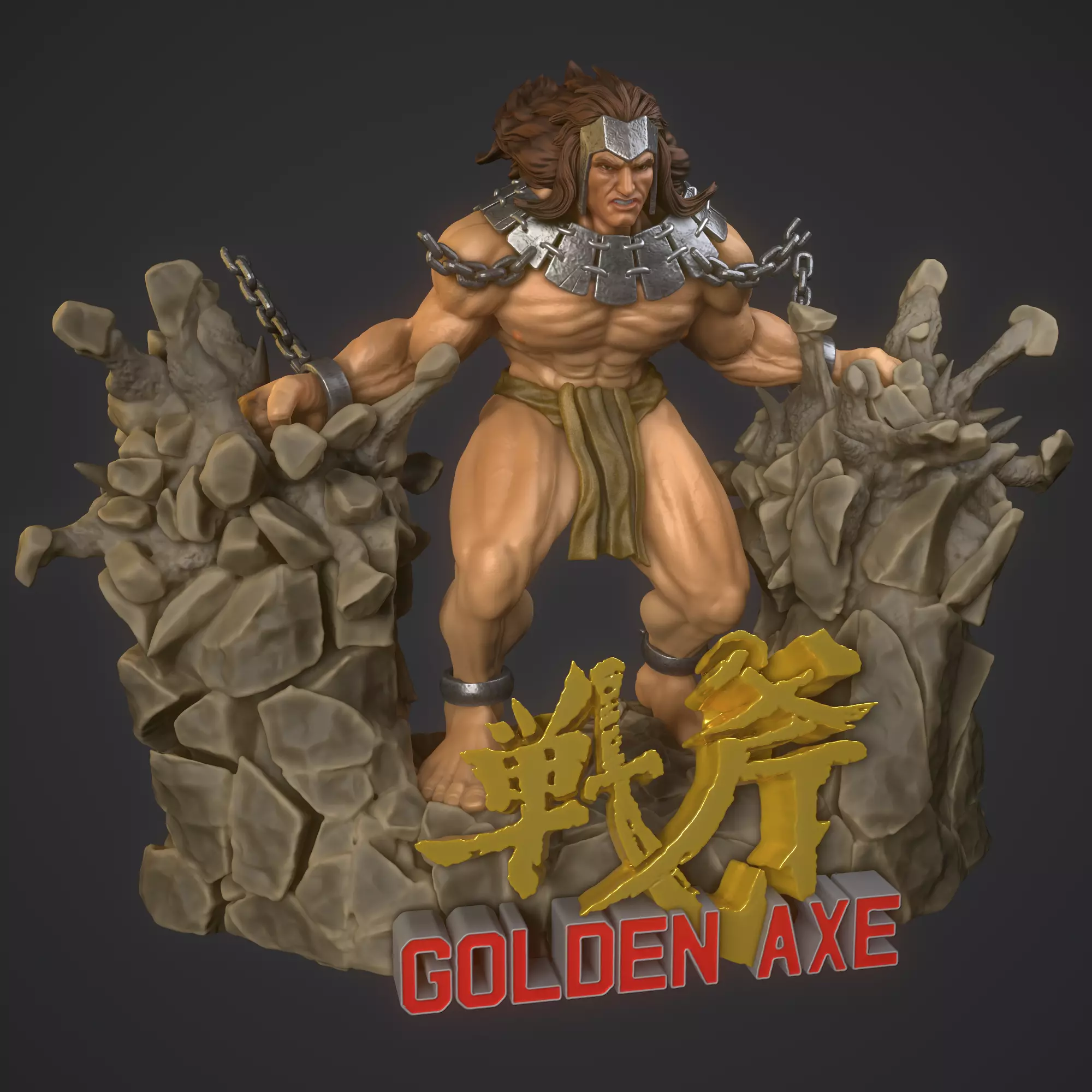 Golden Axe 3 Proud Cragger  3D print model_0