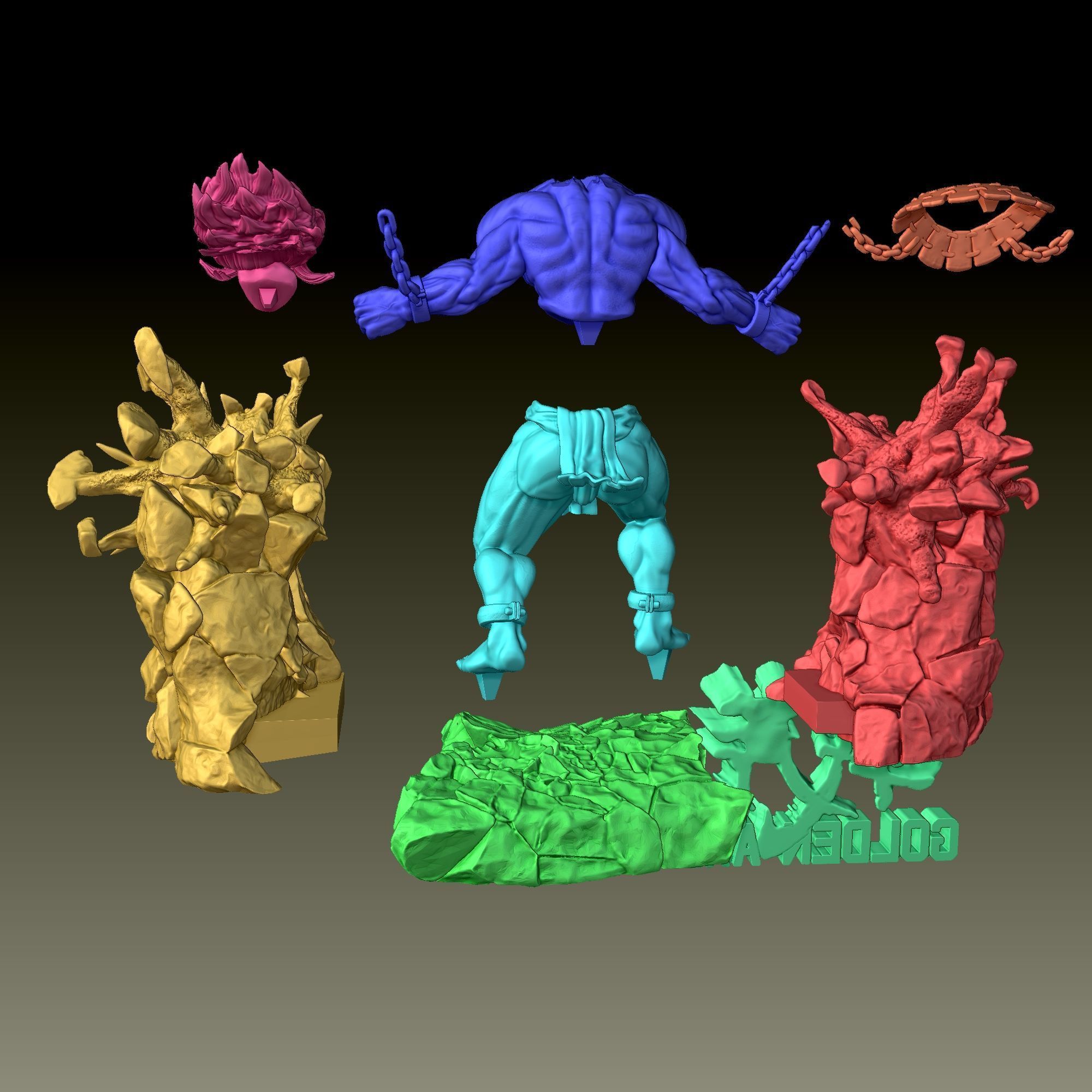 Golden Axe 3 Proud Cragger  3D print model_6