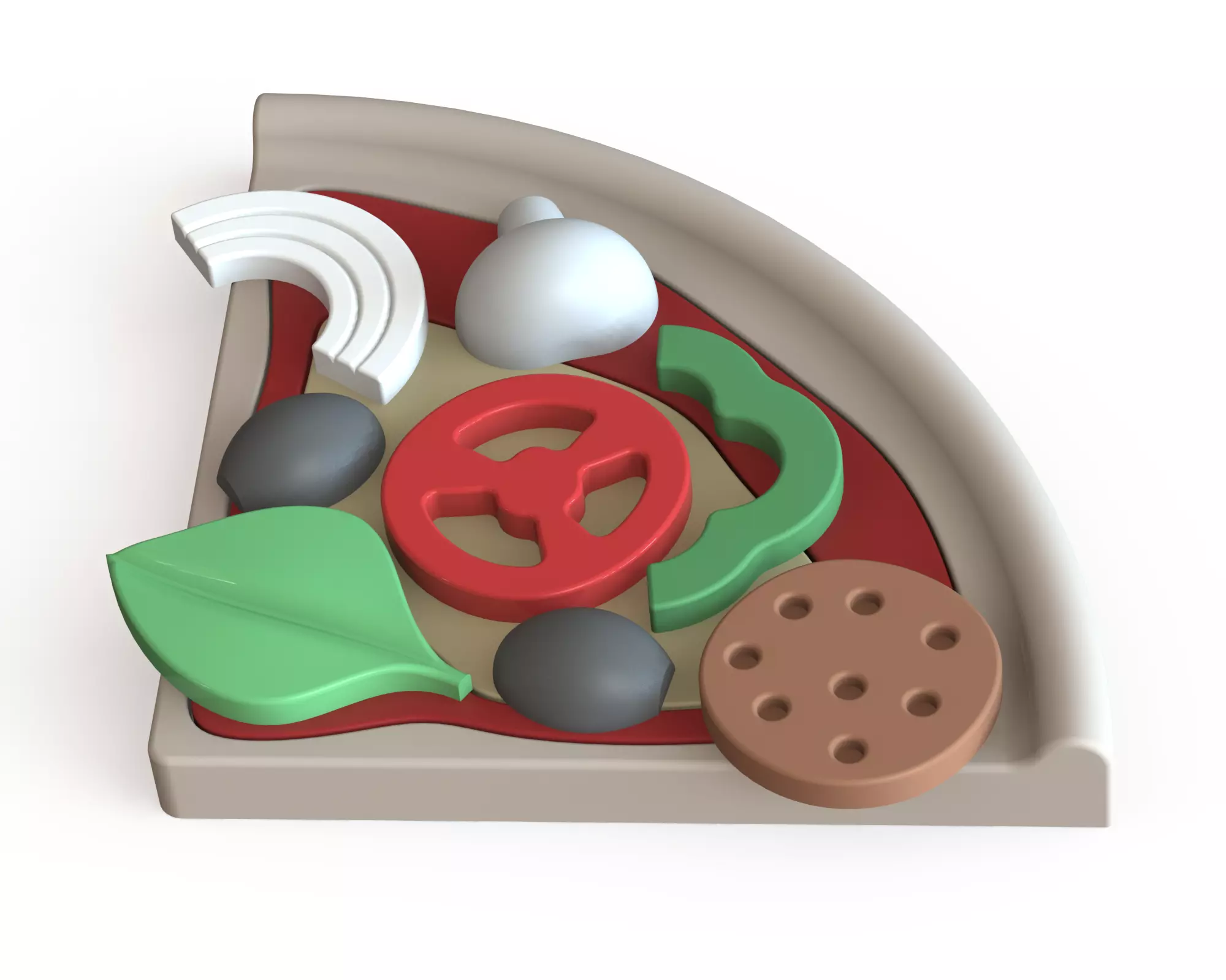 PIZZO The Pizza Toy 3D print model