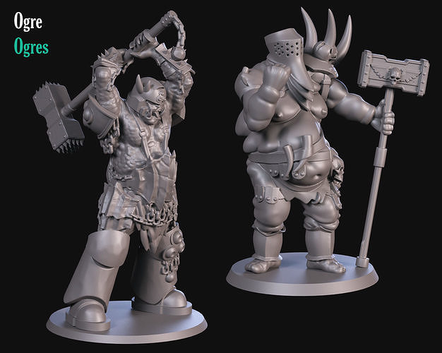 Orgres 3D print model