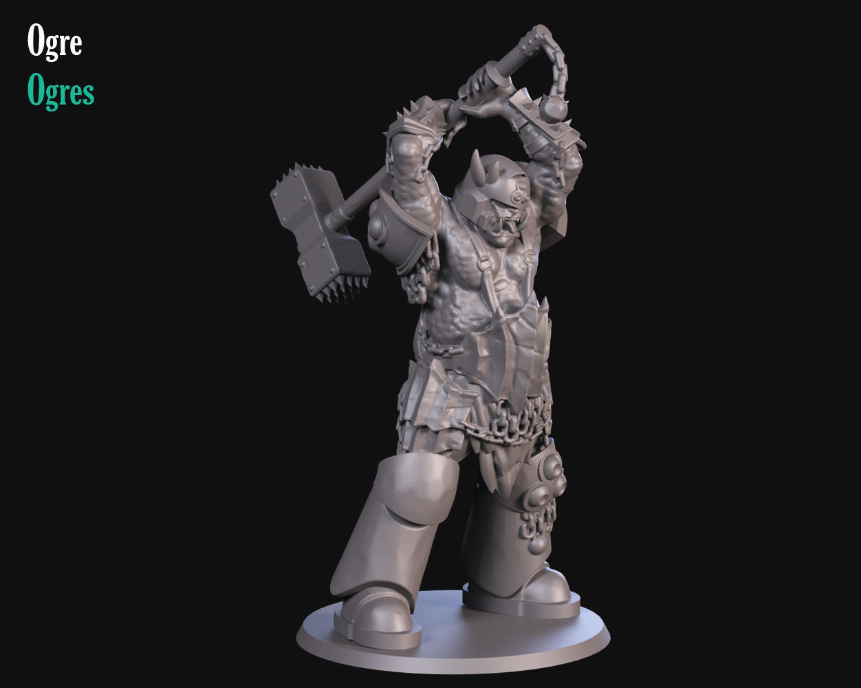 Orgres 3D print model_1
