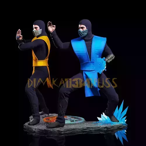 scorpion and subzero 1995 3D print model