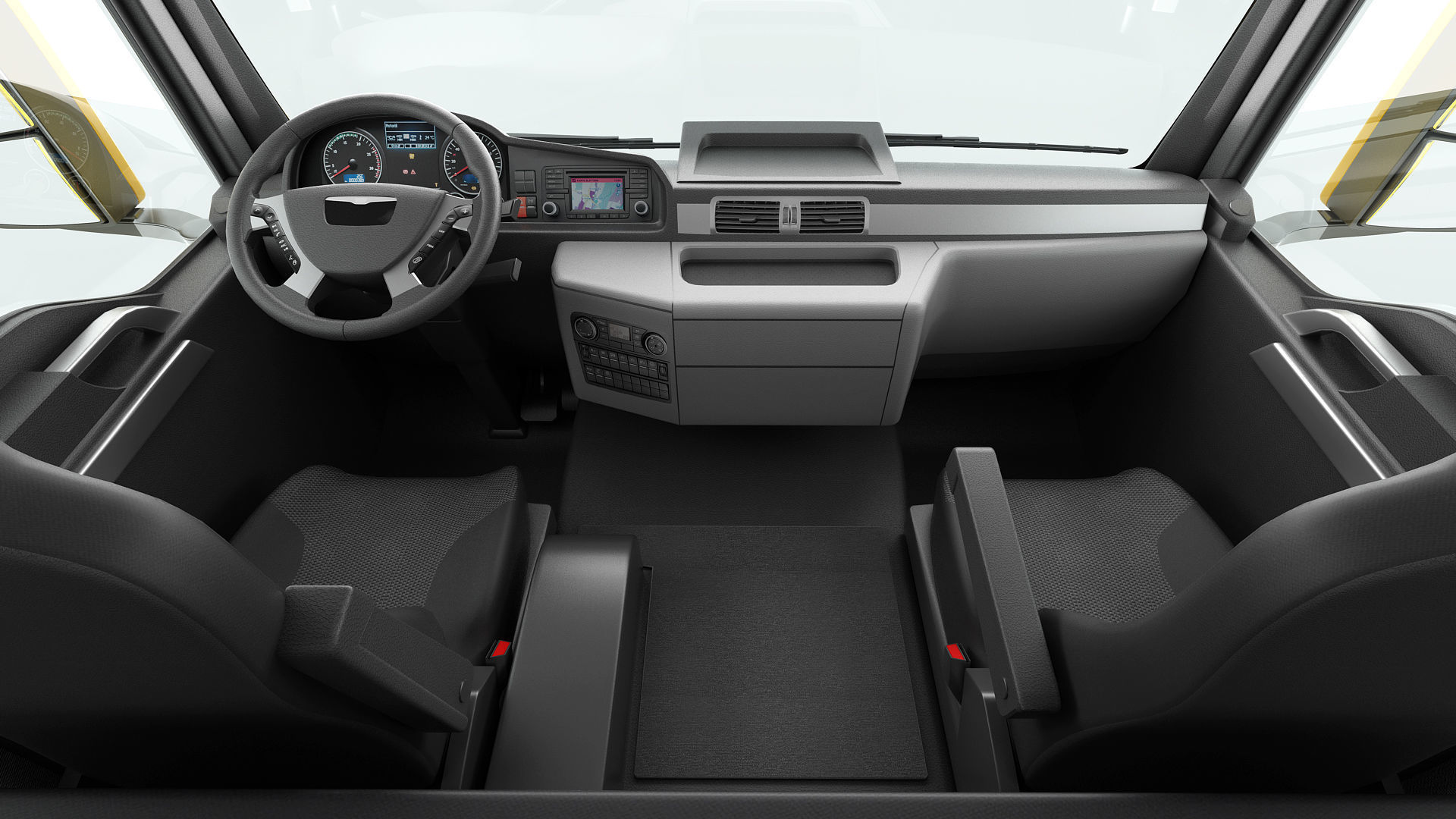 Truck 4X2 with Tipper Trailer 3D model_15