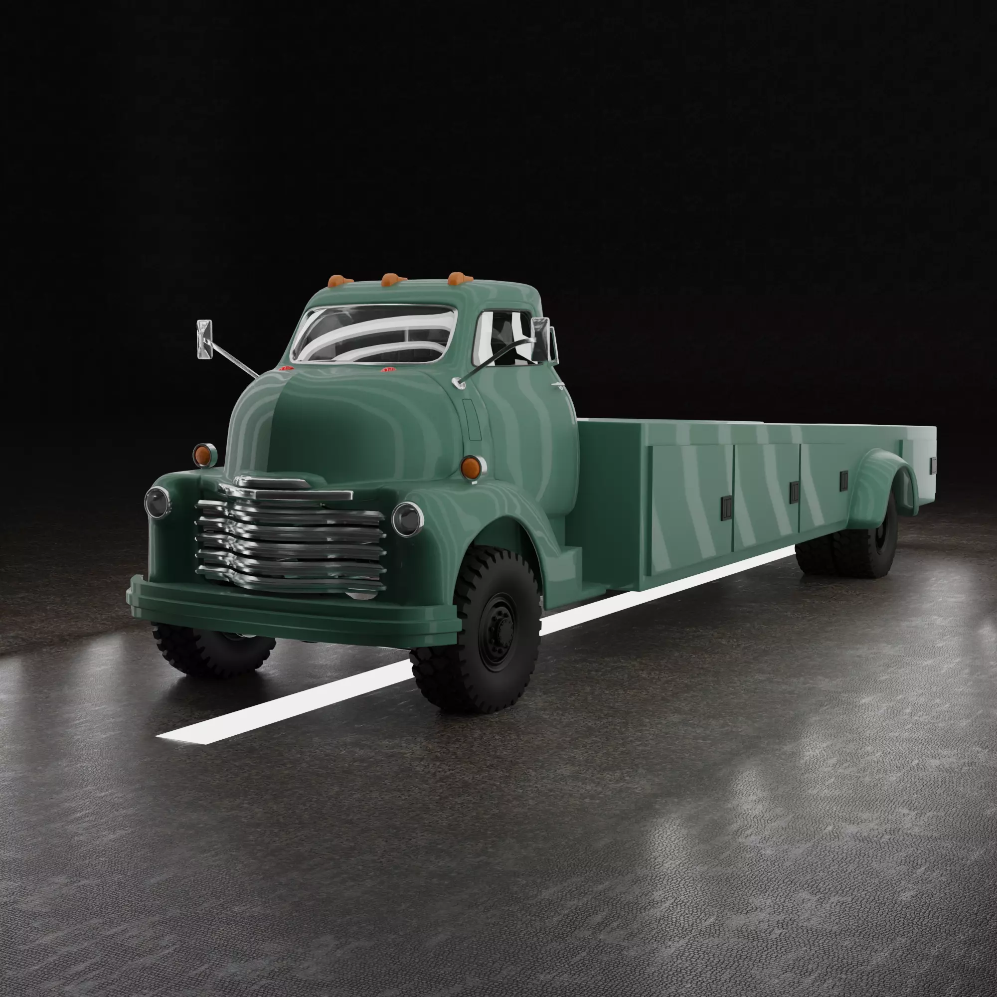 CHEVROLET COE TRUCK 1949 V2 3D print model