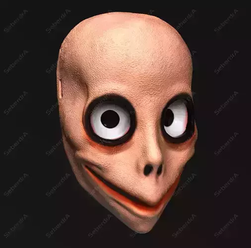 Eye Tracking Scary Mask STL for