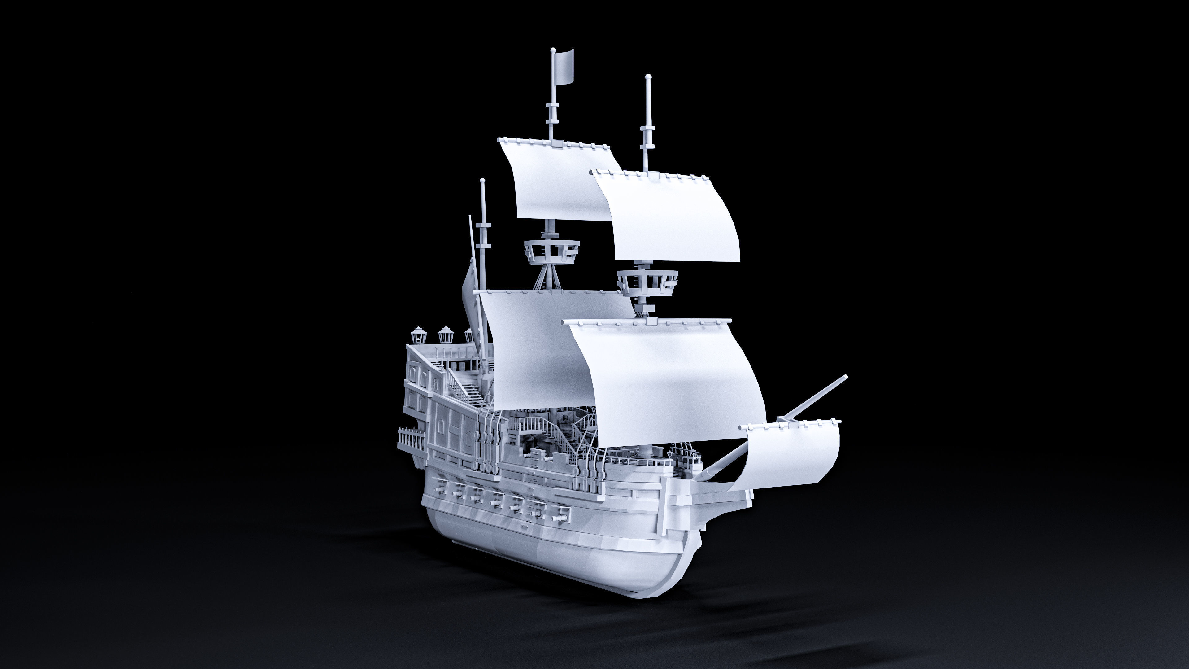 war ship by Akbarov Team 3D print model_2