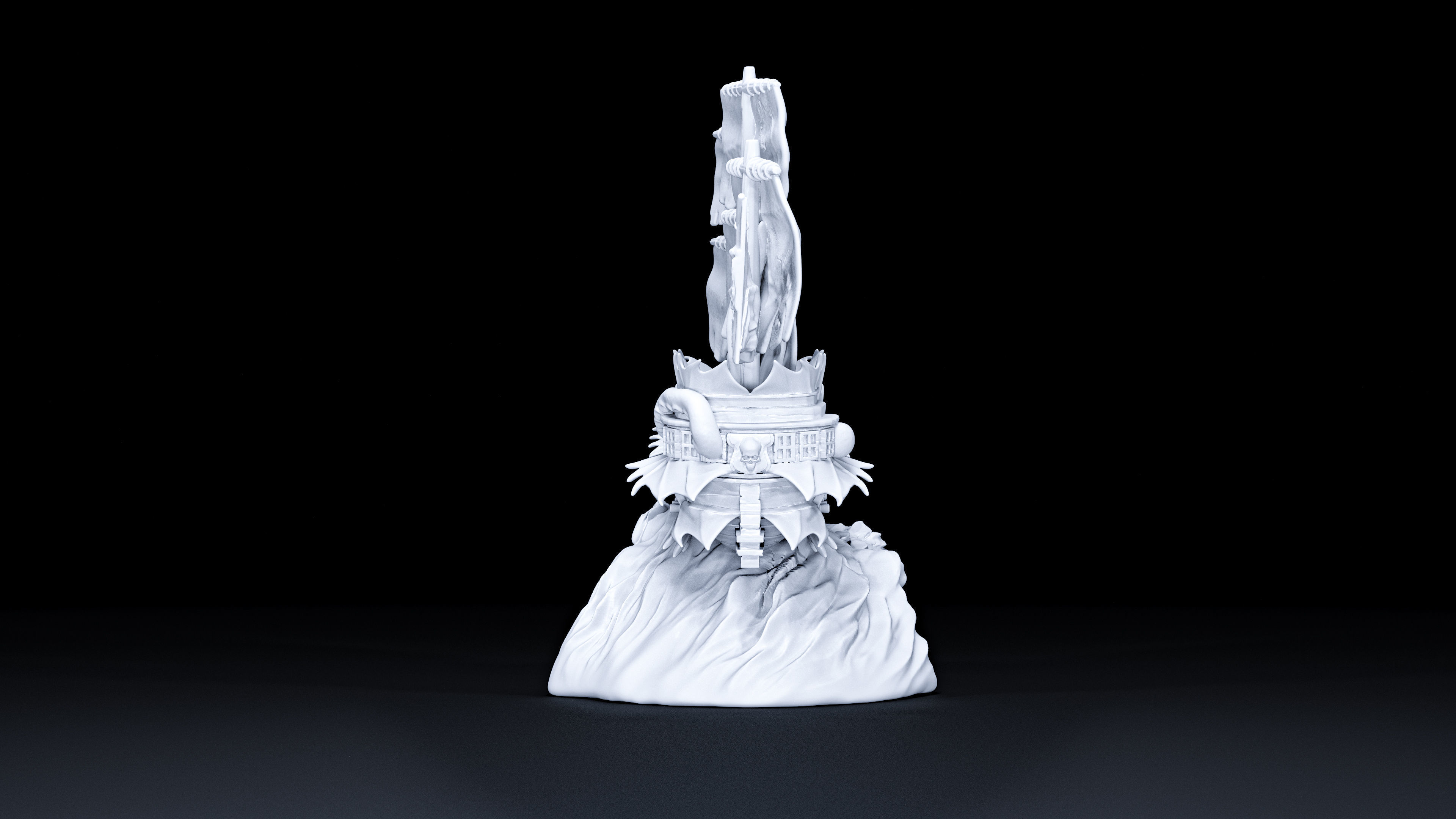 mini returned pirate ship gk new 3D print model_2