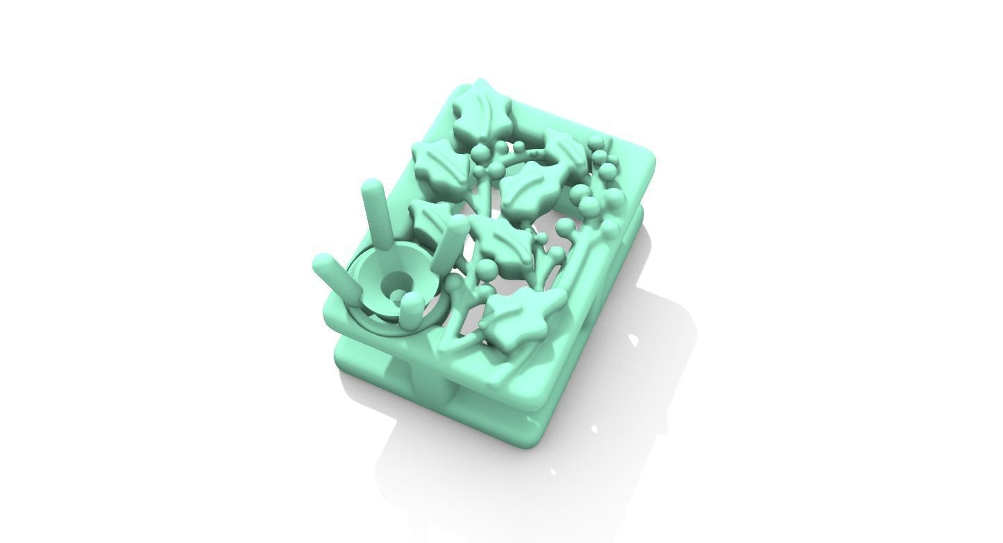 Birthflower Box Pendant December 3D print model_11