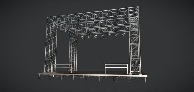 stage model 3D model | CGTrader