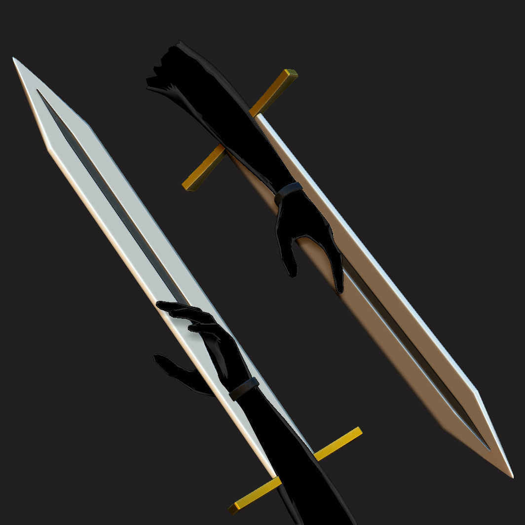 Long Sword Devil Full Accessories 3D Model Collection_6