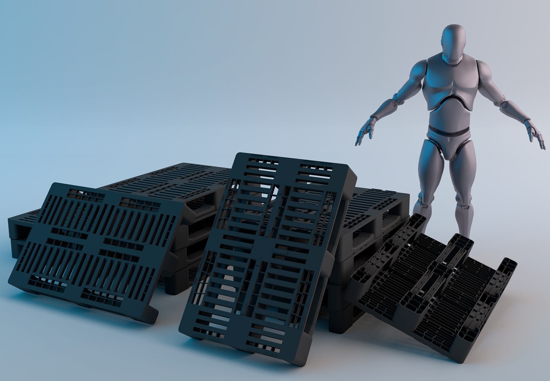 EuroPallets 3D 3D model_2