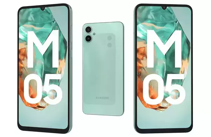 Samsung Galaxy M05 Light Blue 3D model