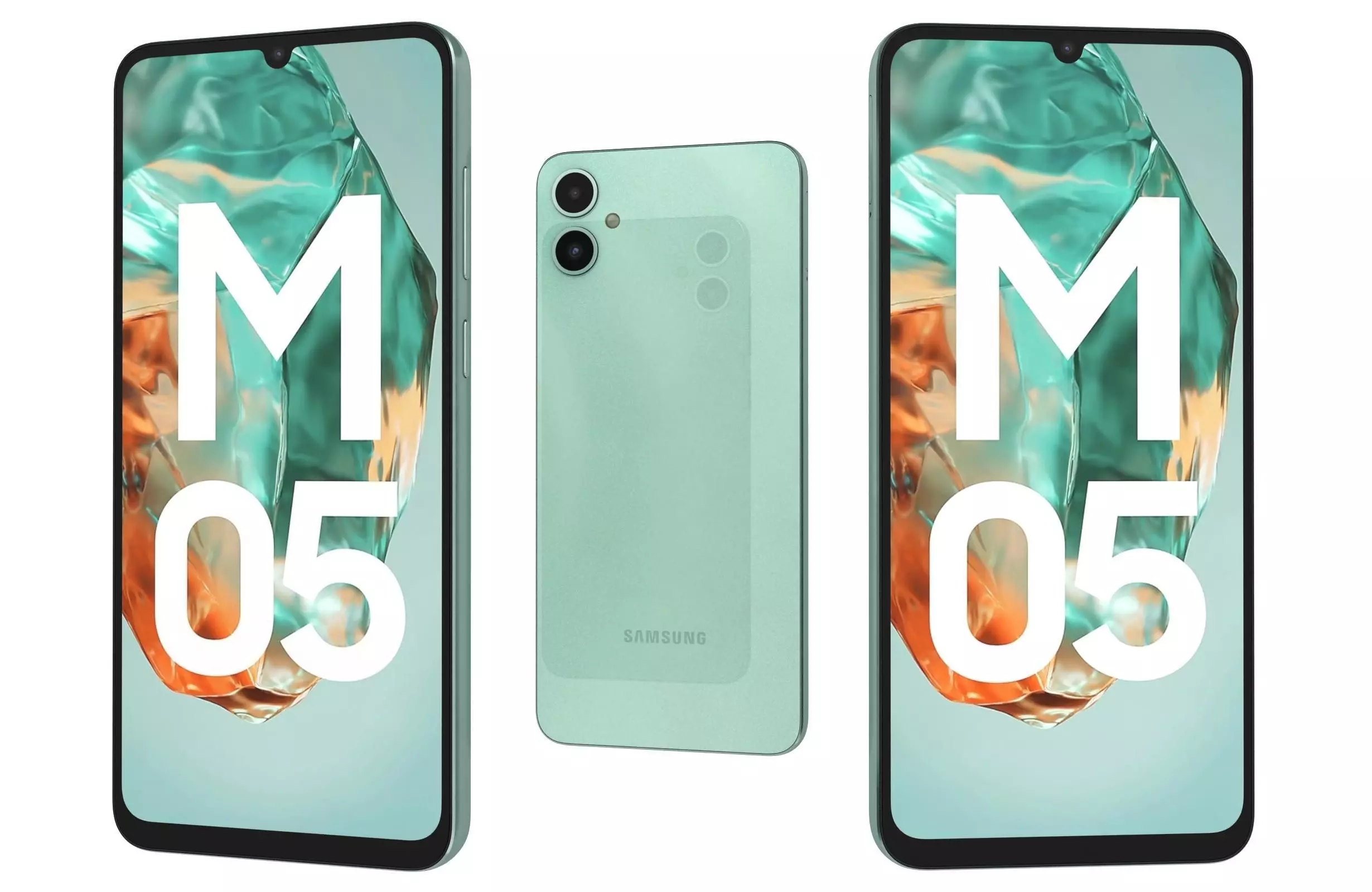 Samsung Galaxy M05 Light Blue 3D model_0