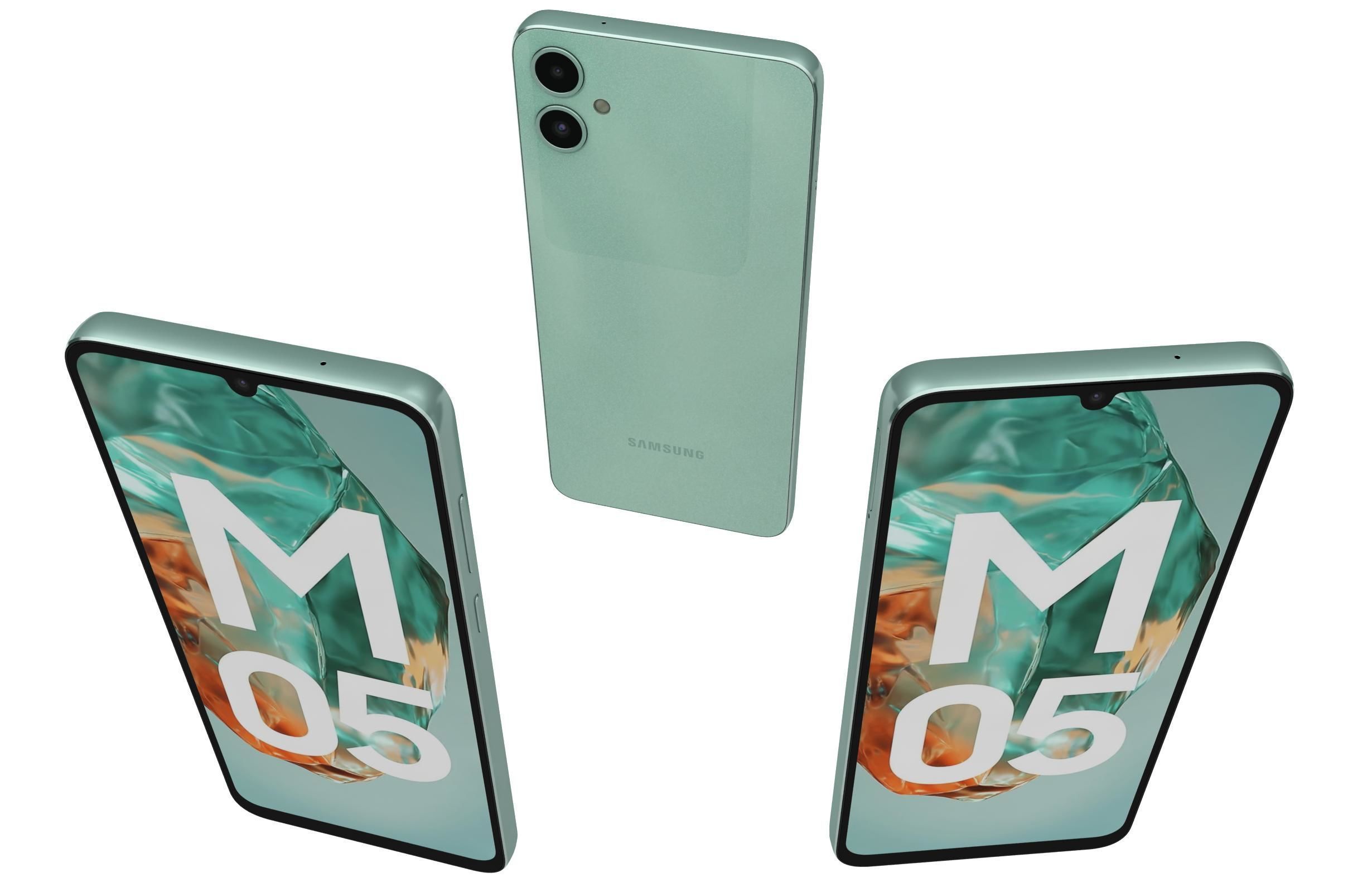 Samsung Galaxy M05 Light Blue 3D model_1