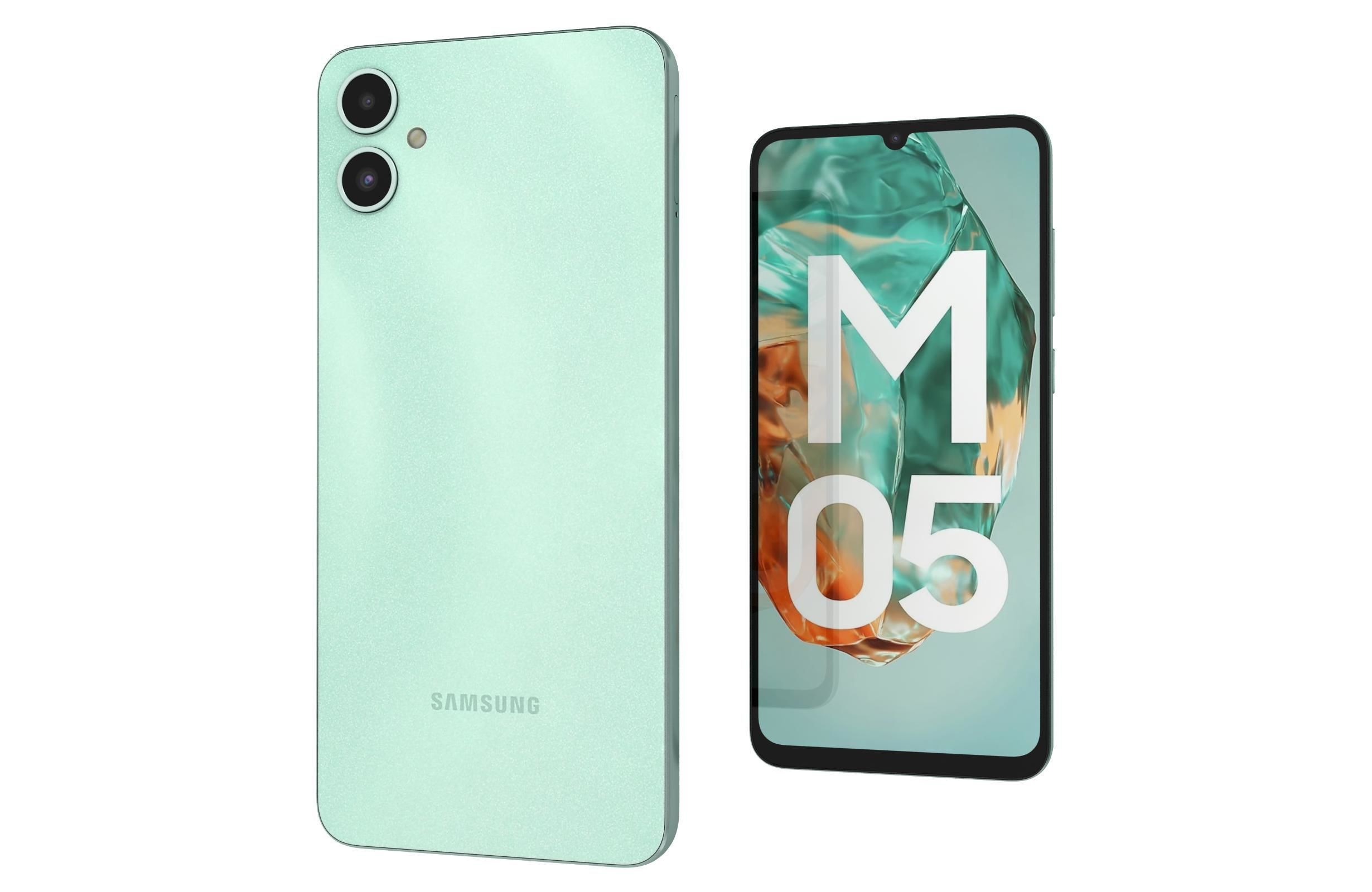 Samsung Galaxy M05 Light Blue 3D model_5
