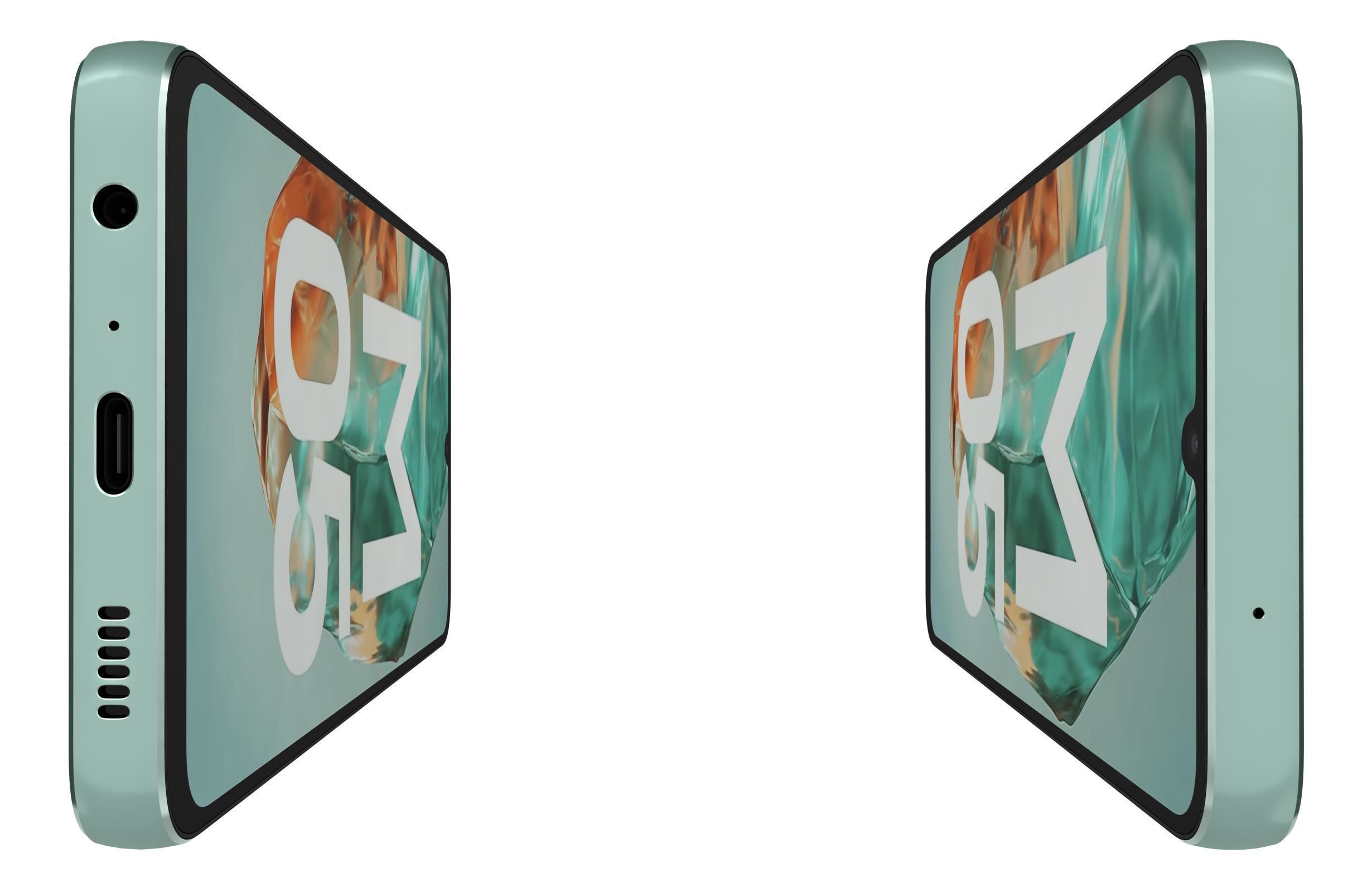 Samsung Galaxy M05 Light Blue 3D model_8