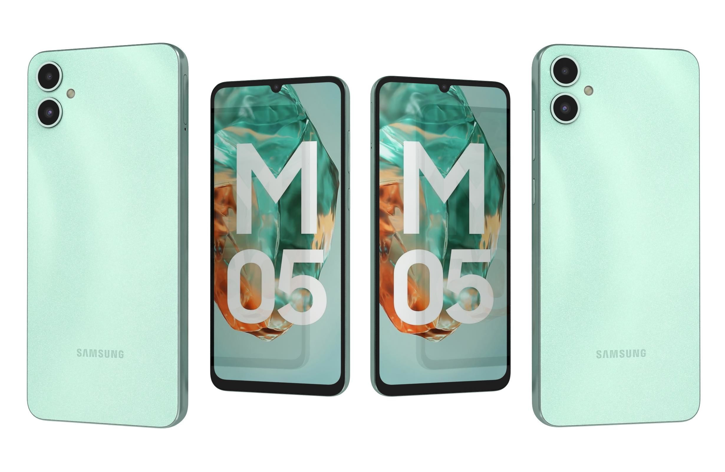 Samsung Galaxy M05 Light Blue 3D model_3