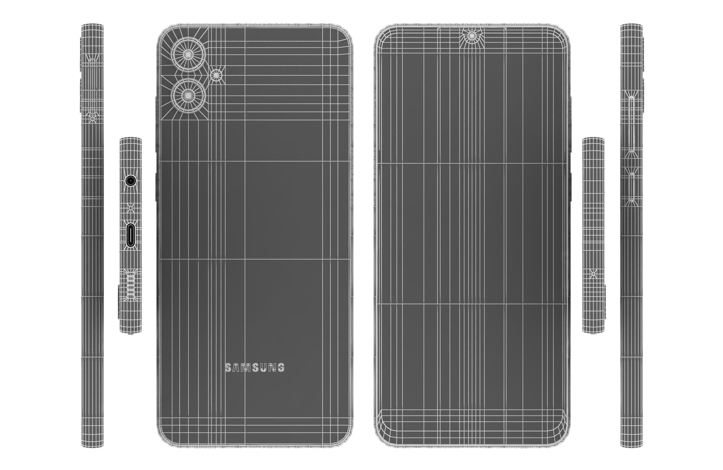 Samsung Galaxy M05 Light Blue 3D model_16