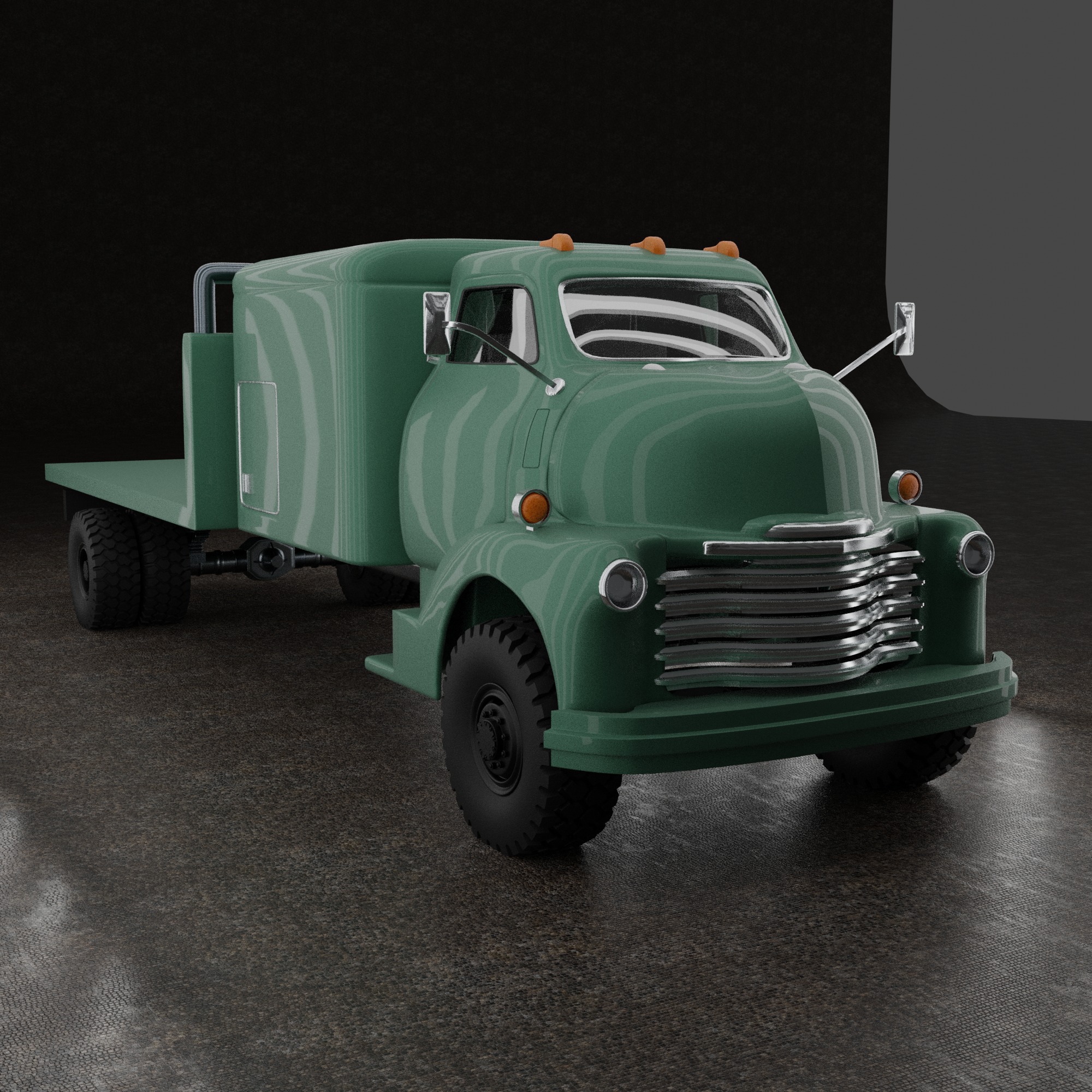 CHEVROLET COE TRUCK 1949 V4 3D print model_2